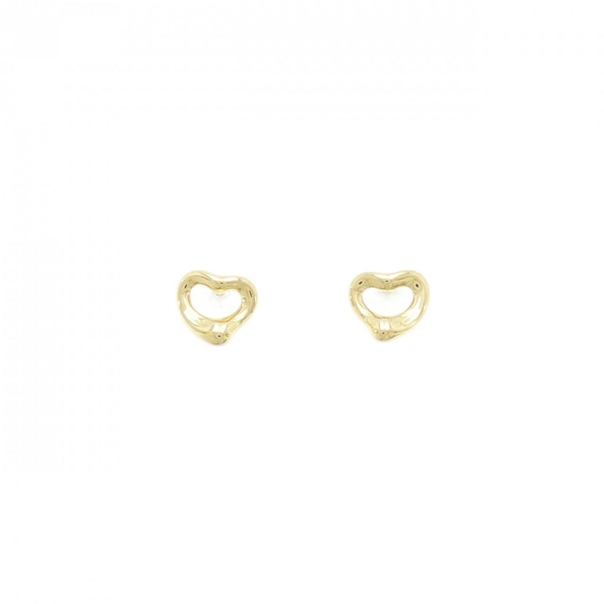 Open Heart Earrings 18K Yellow Gold 7mm 18K Yellow Gold