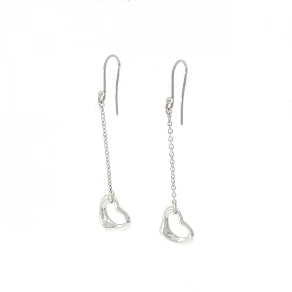 Open Heart Earrings Sterling Silver Sterling Silver