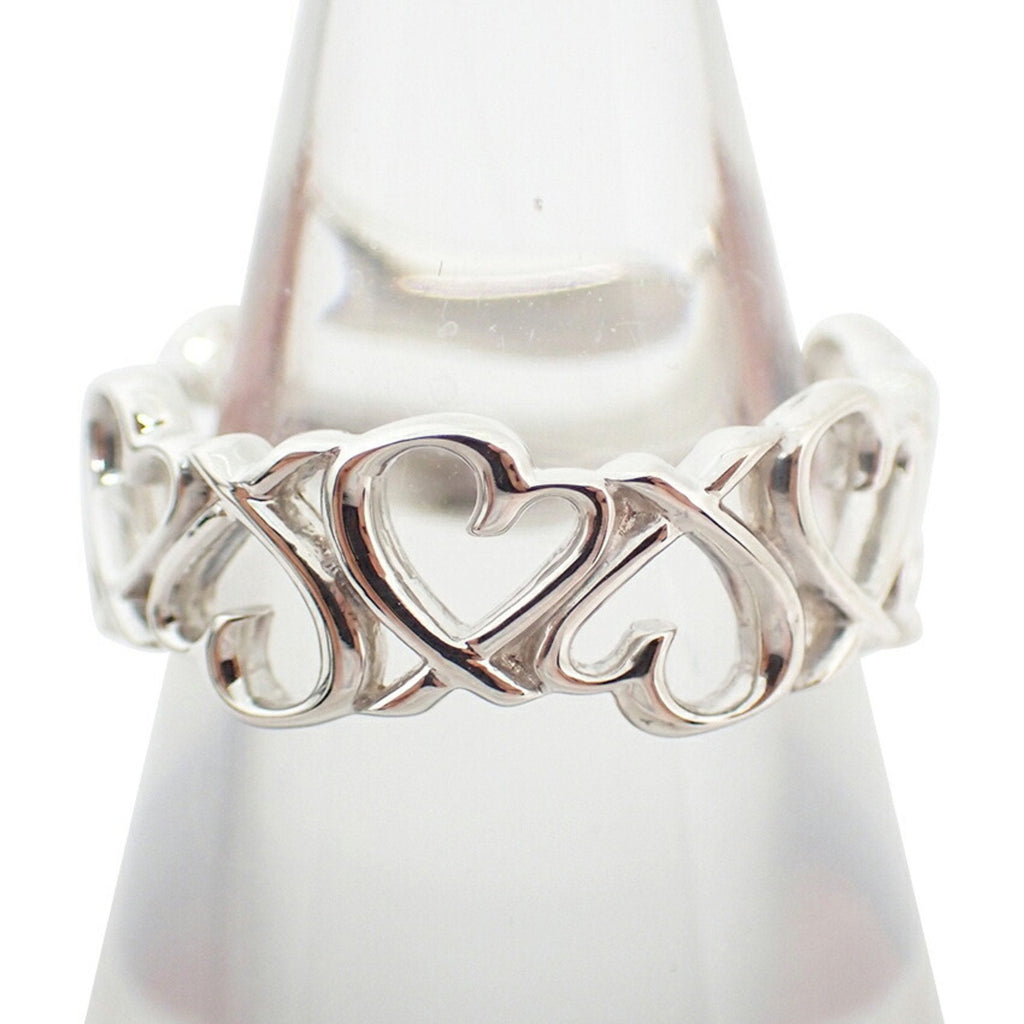 Loving Heart Eternity Ring Sterling Silver