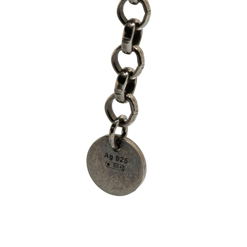 Interlocking G Pendant Necklace Sterling Silver