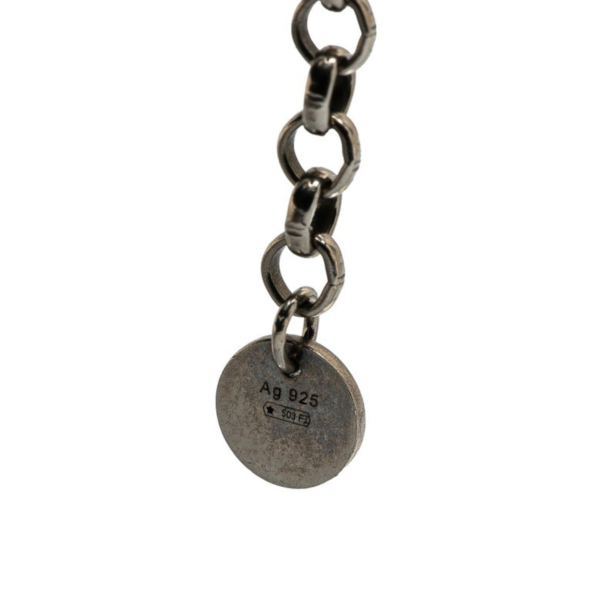 Interlocking G Pendant Necklace Sterling Silver