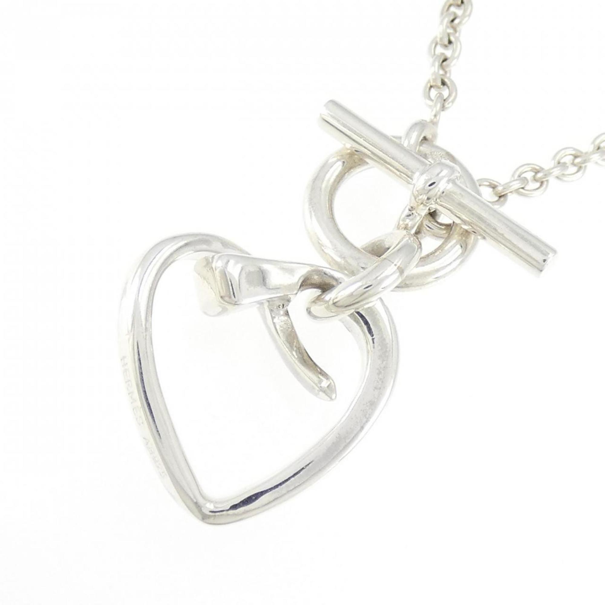 Heart Pendant Necklace Sterling Silver