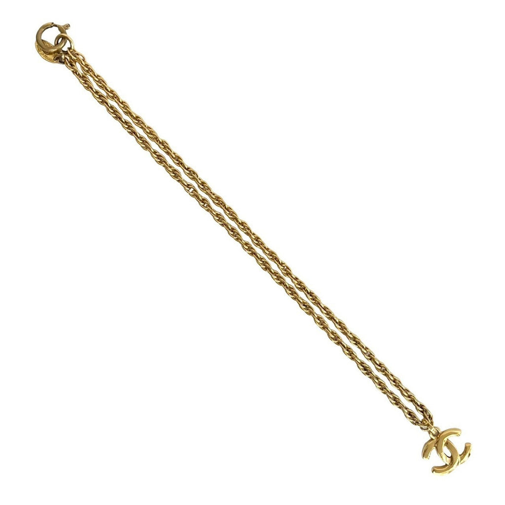 CC Logo Chain Pendant Necklace Metal