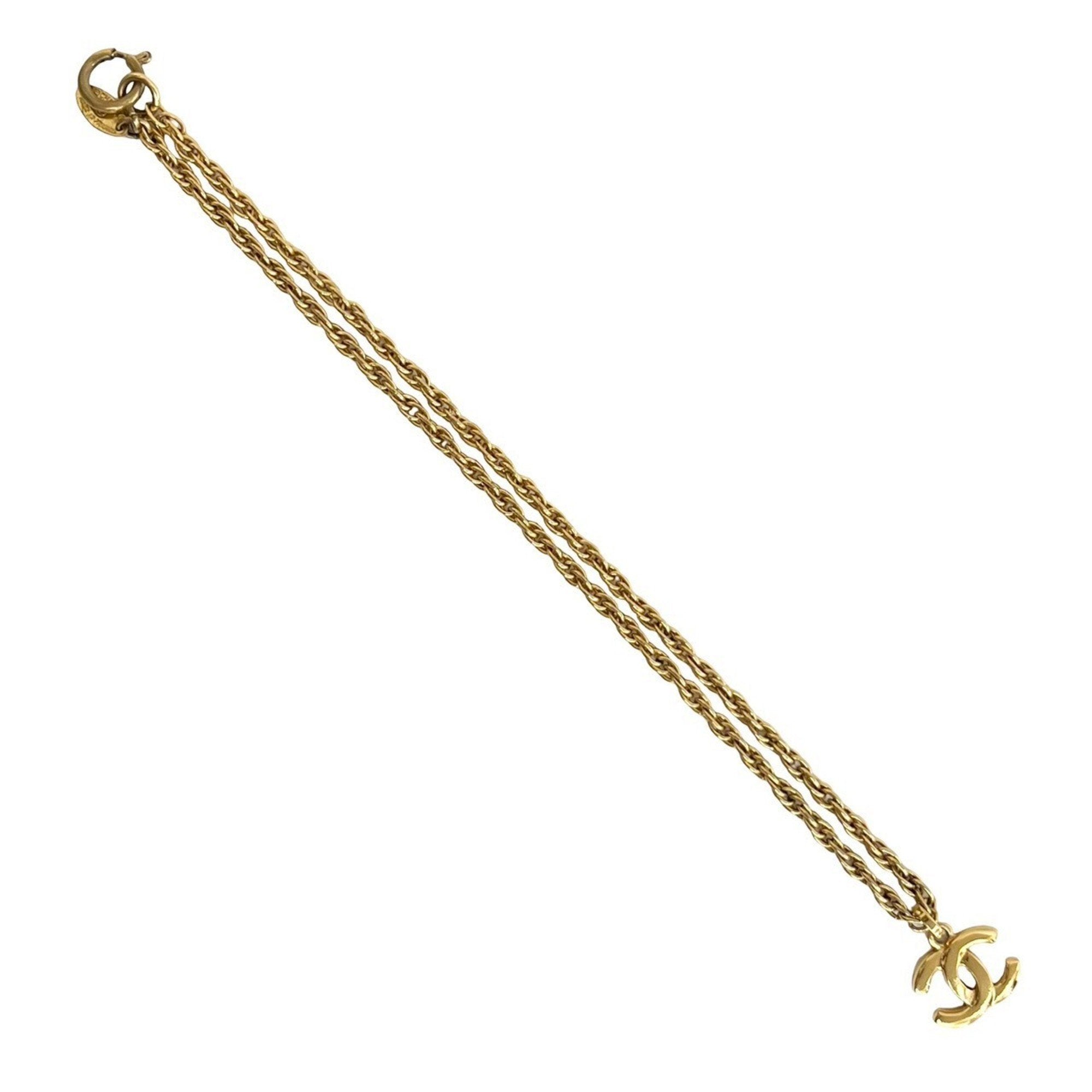 CC Logo Chain Pendant Necklace Metal