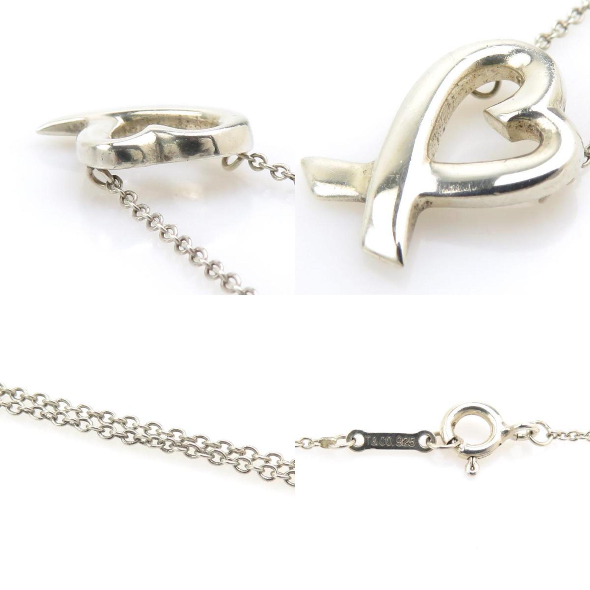 Loving Heart Pendant Necklace Silver 950