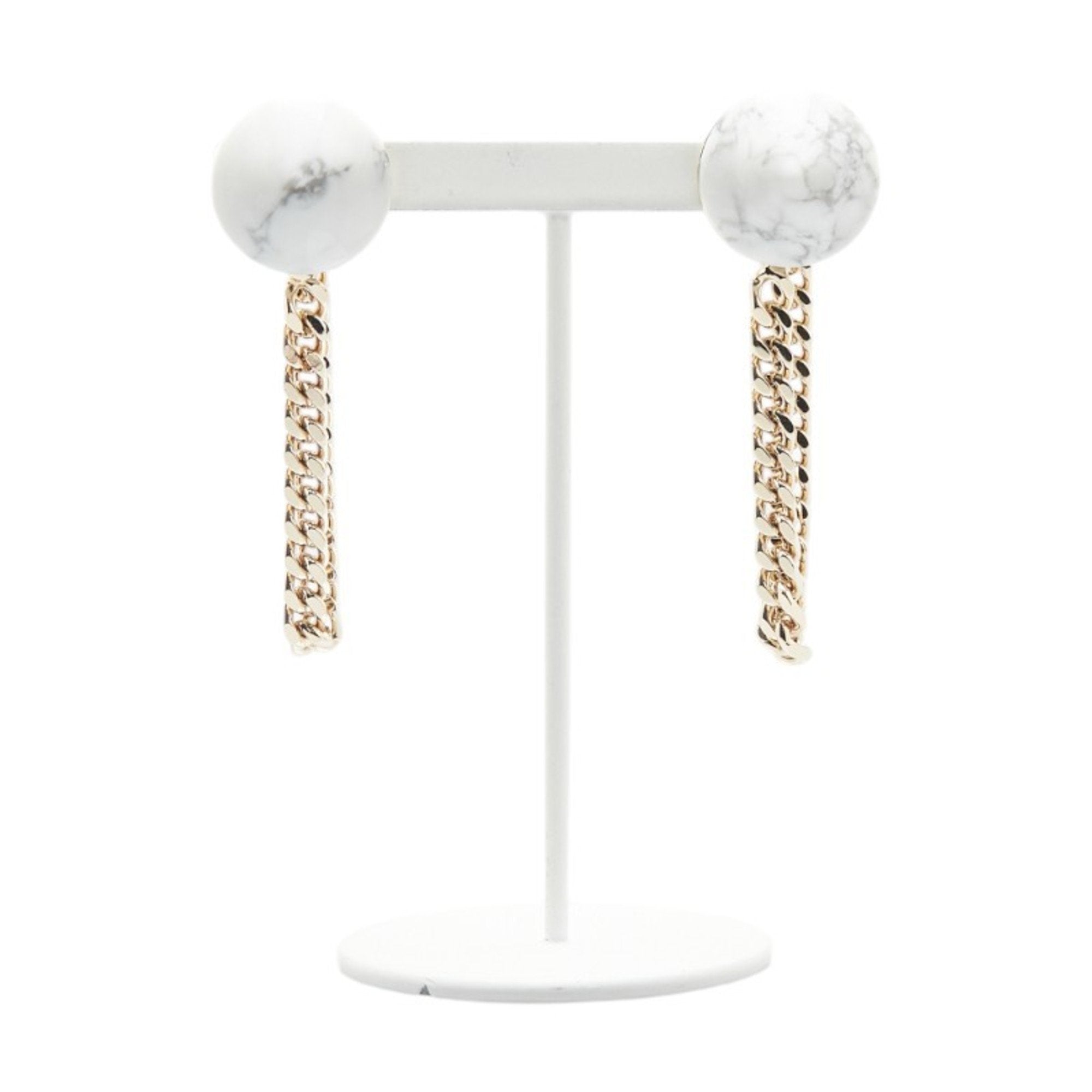 Earrings Stud Gold-Tone Metal
