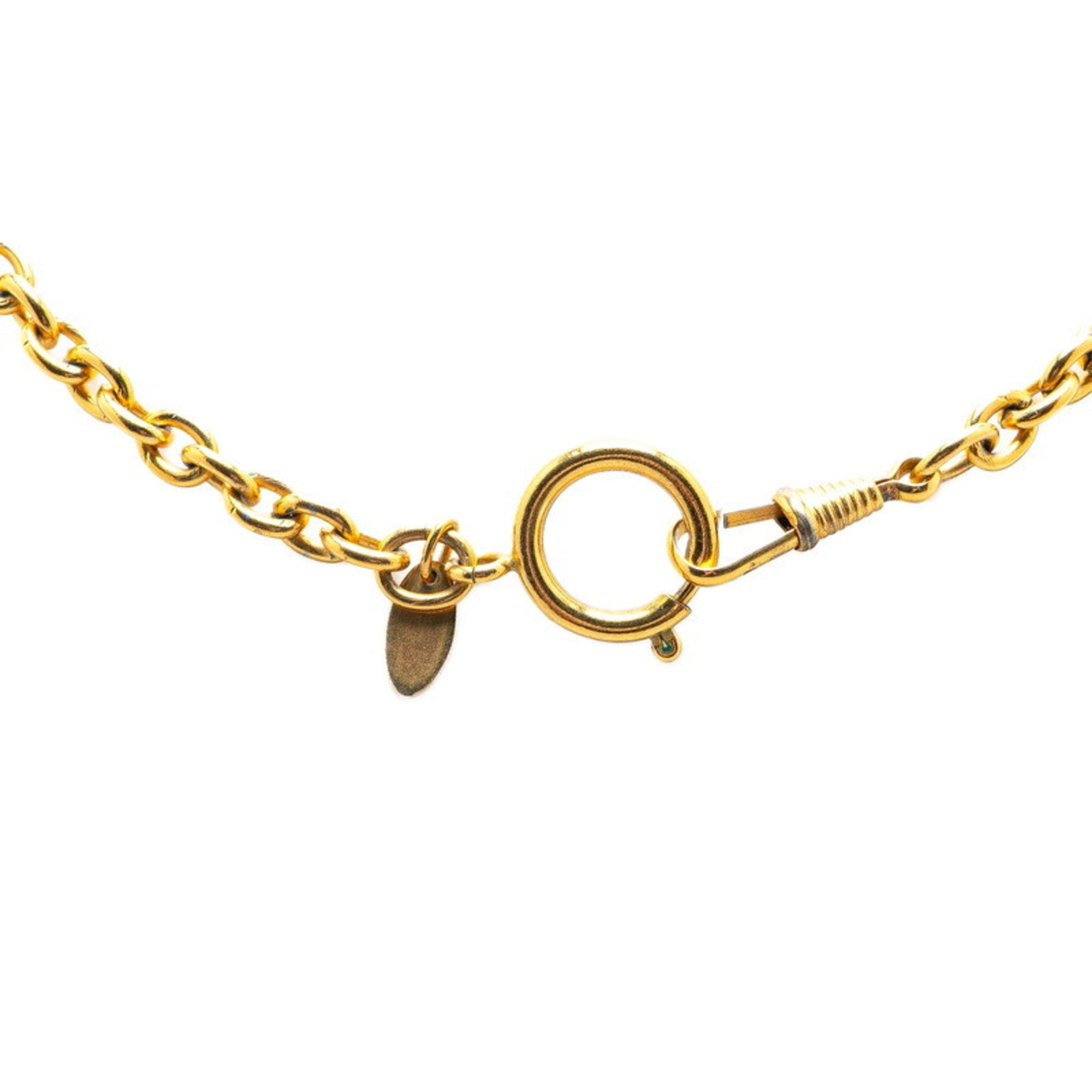 CC Logo Pendant Necklace Metal