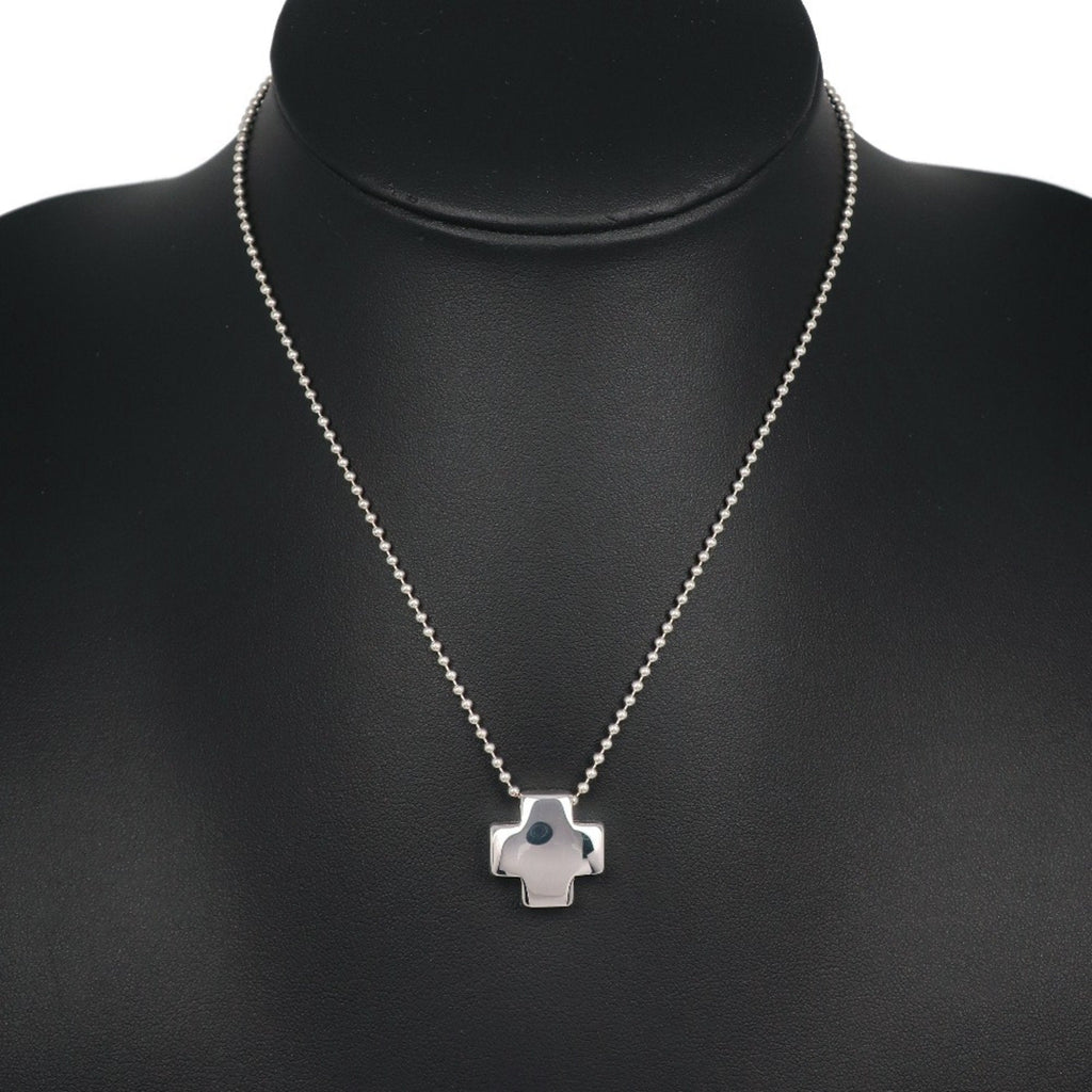 Cross Pendant Necklace Sterling Silver Ball Chain