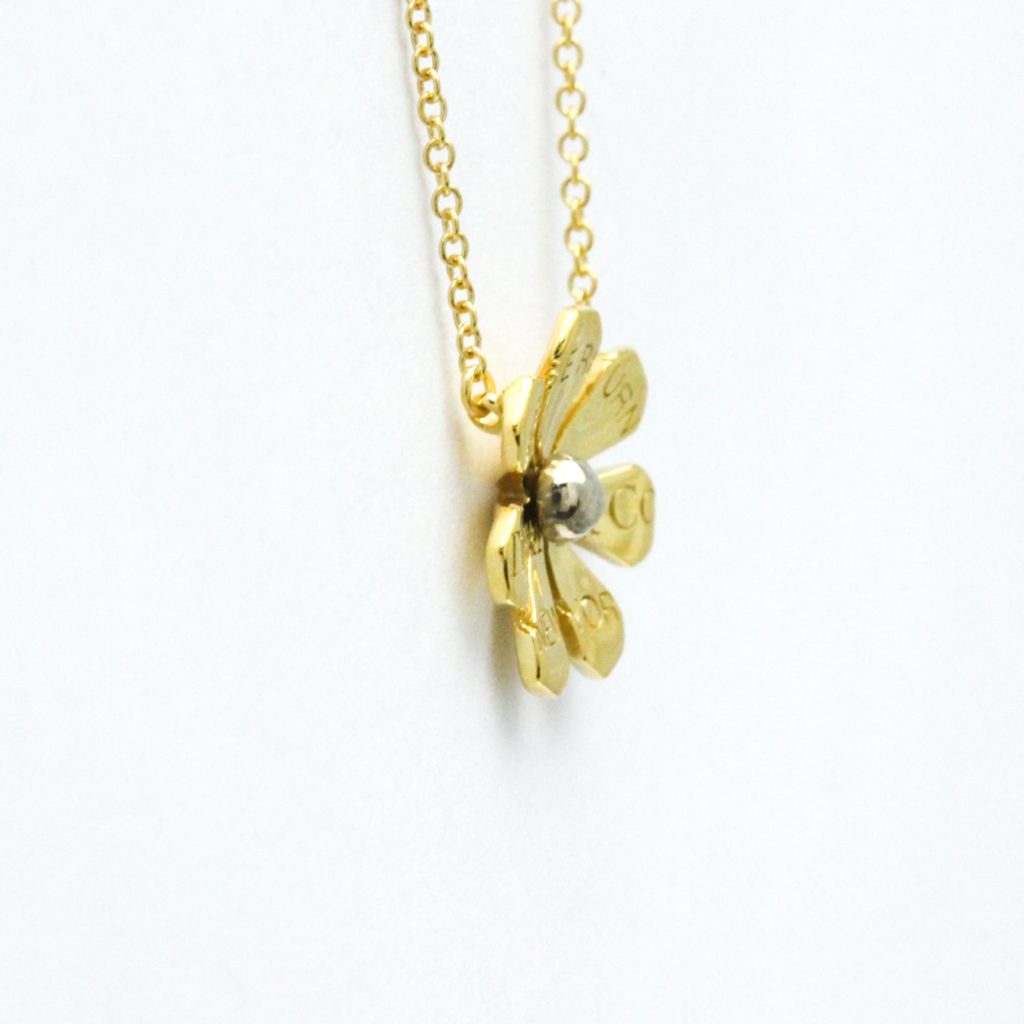 Pendant Necklace Sterling Silver and 18K Yellow Gold