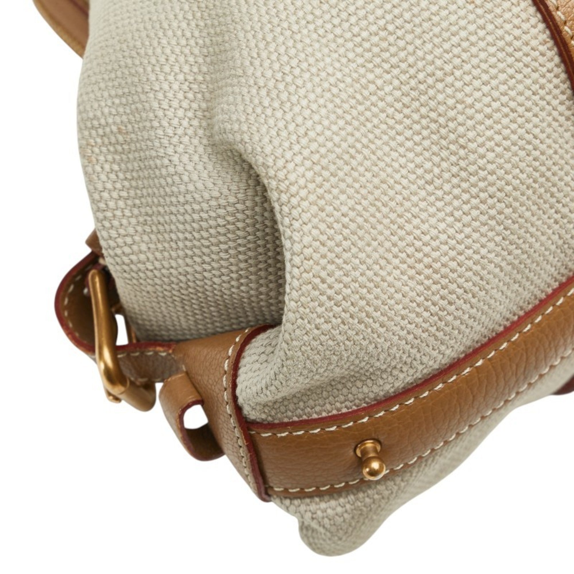 Sac De Nuit Trianon Handbag Toile and Leather GM