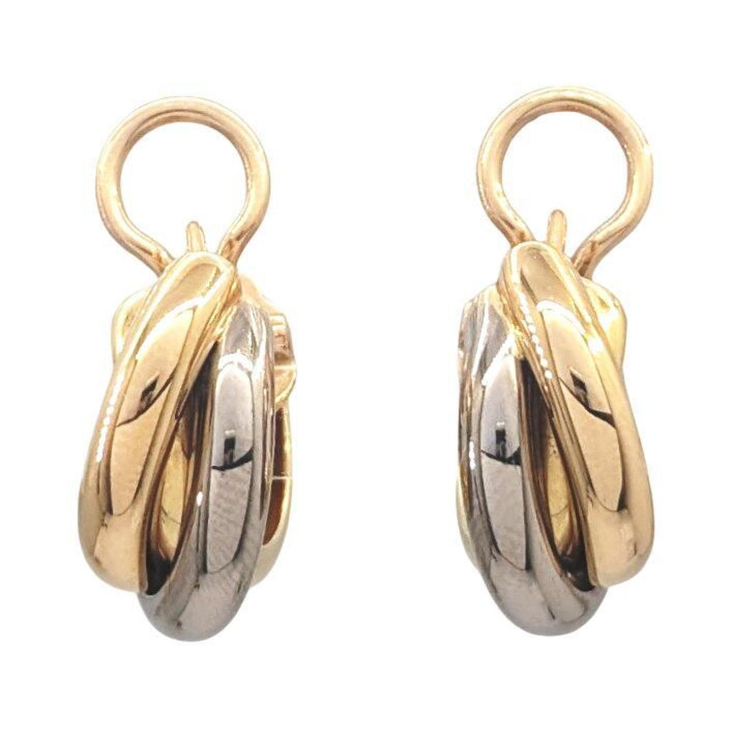 Trinity Earrings 18K Tricolor Gold