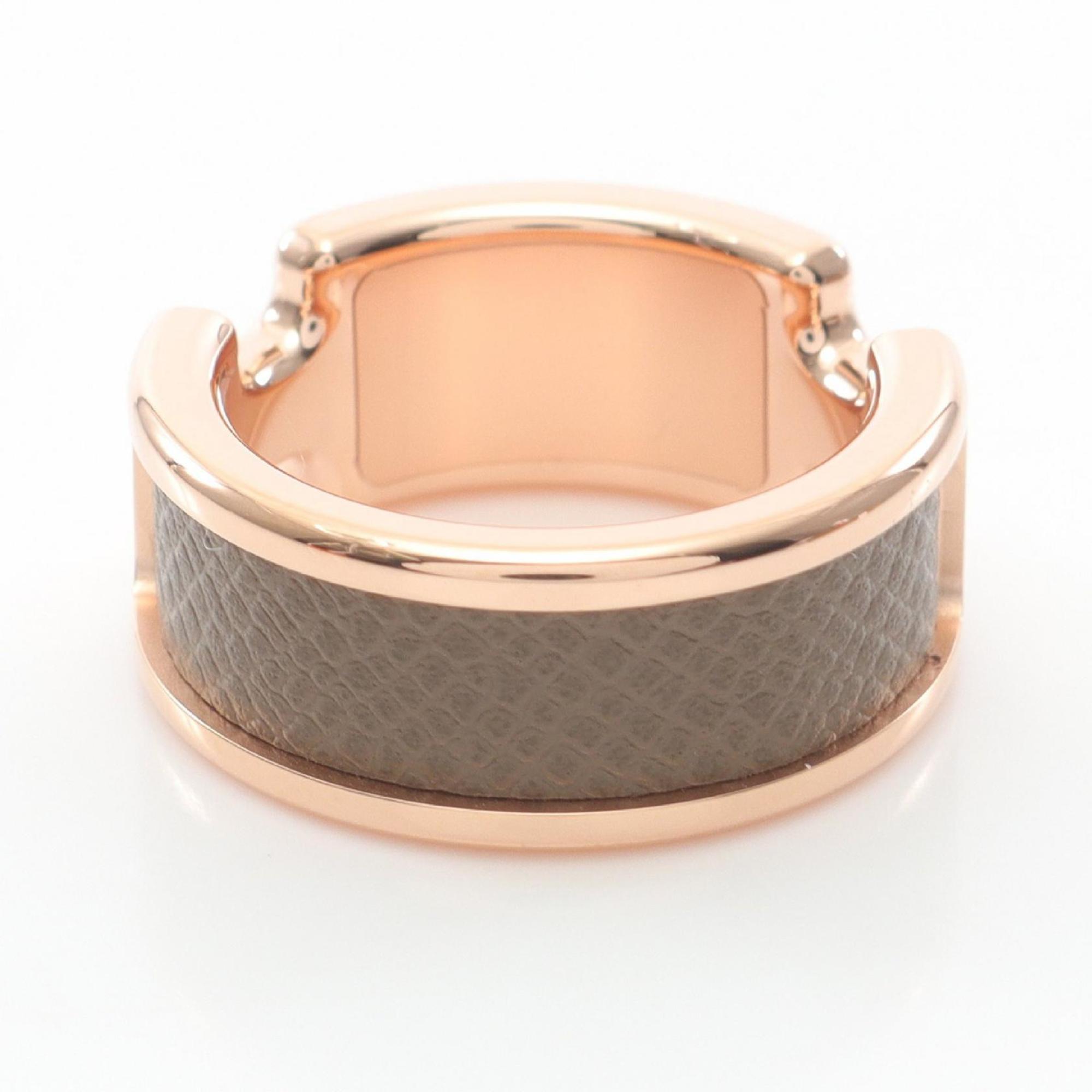 Olympe Ring Gold and Leather Mini