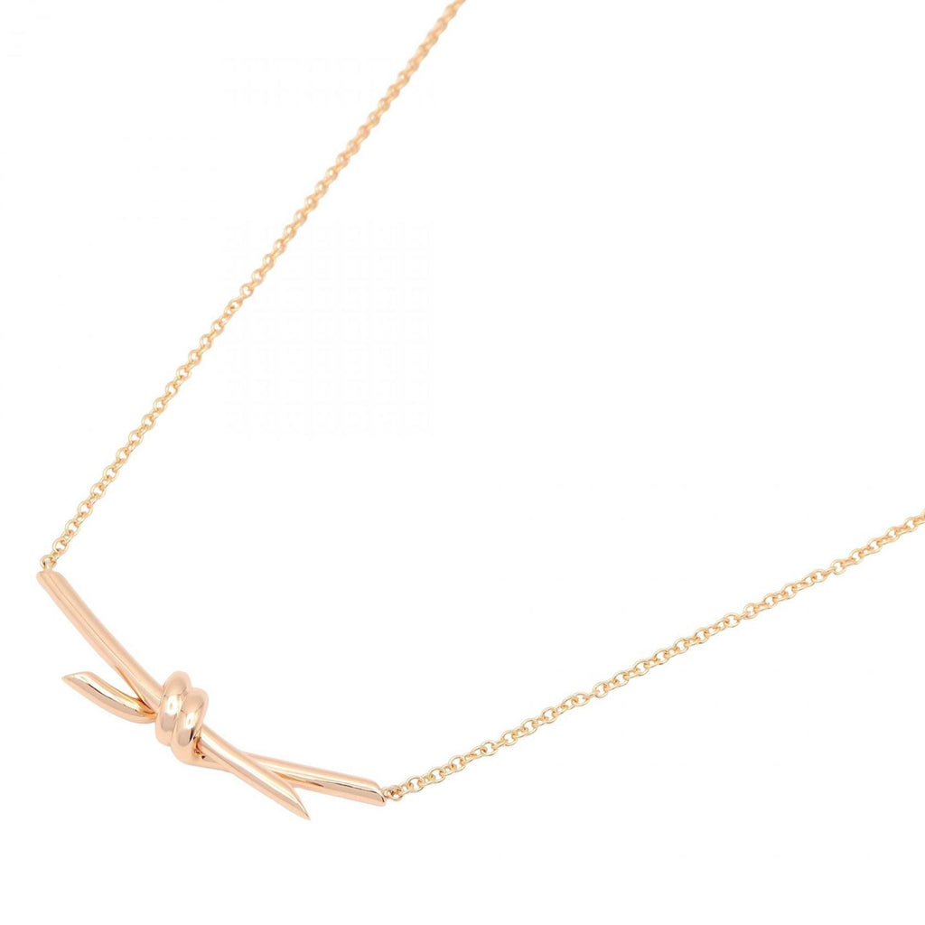 Knot Pendant Necklace 18K Rose Gold