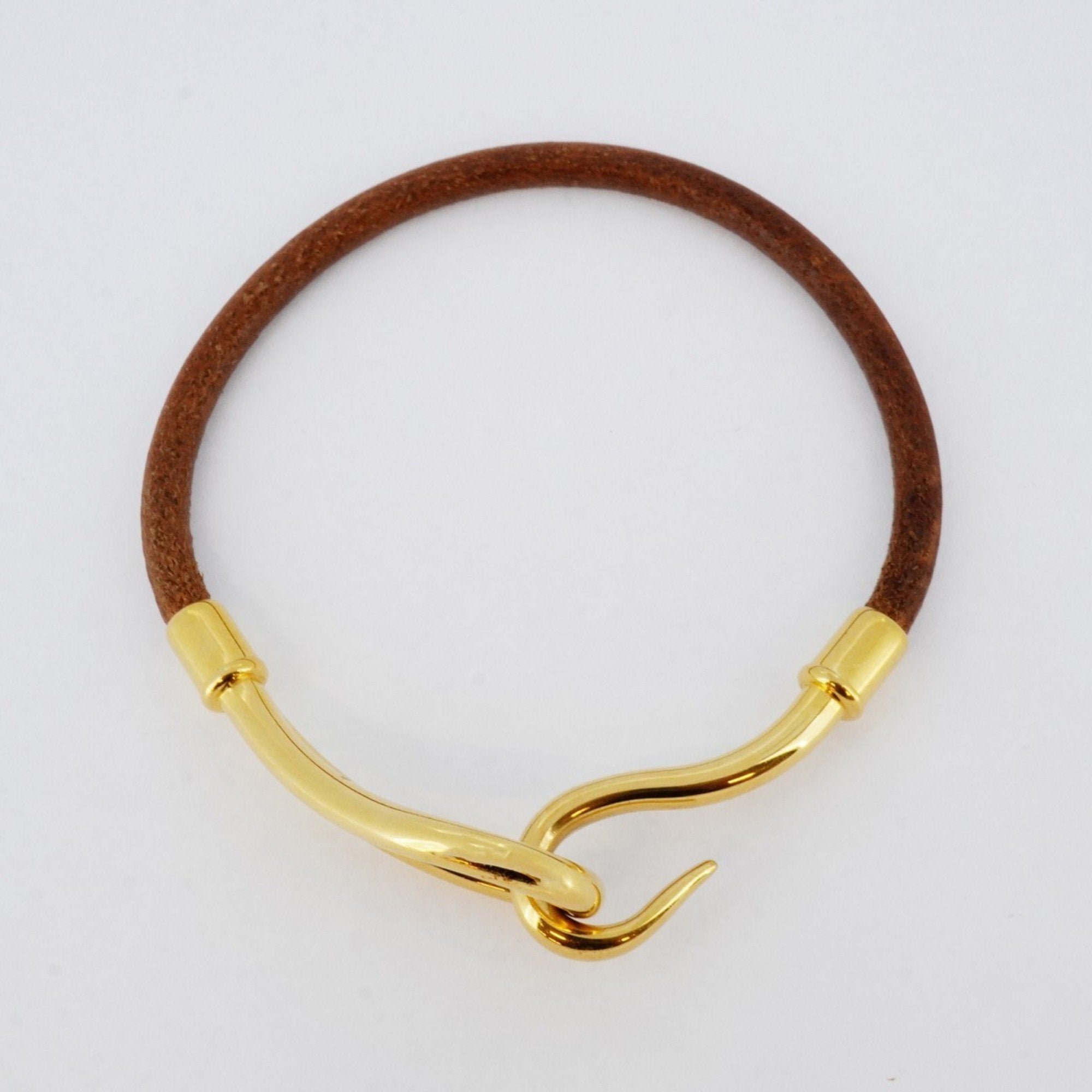 Bracelet Gold and Leather