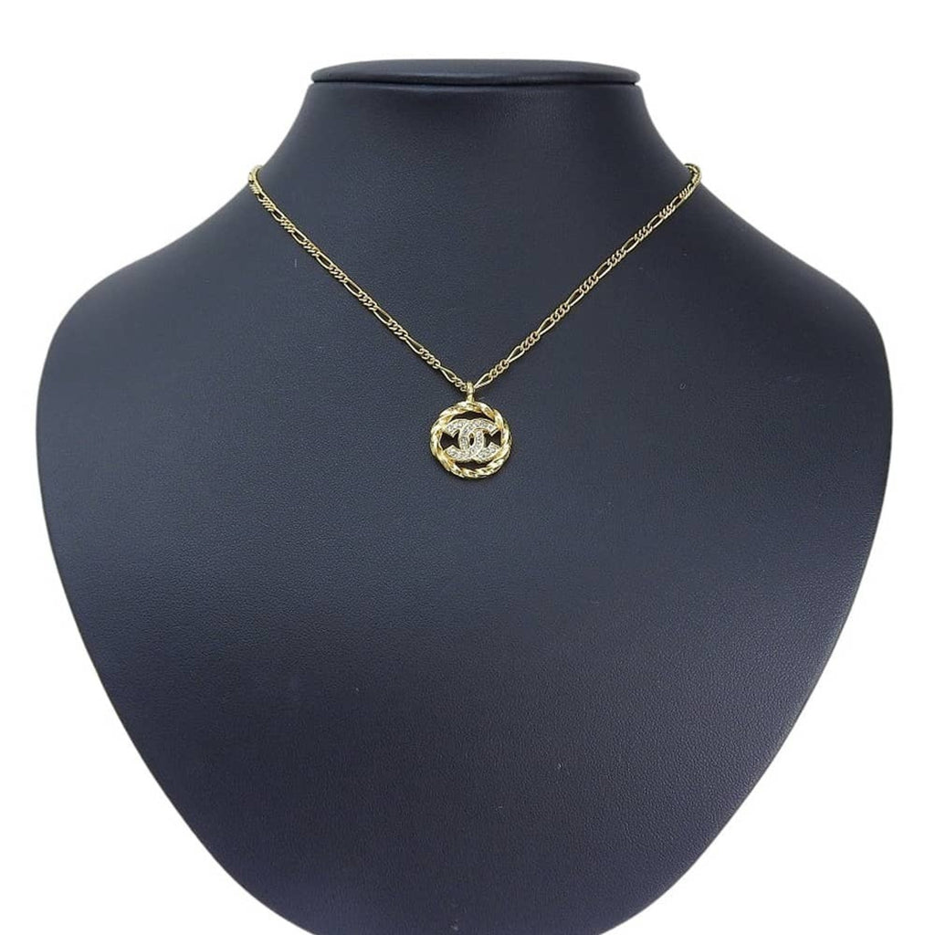 CC Logo Pendant Necklace Metal