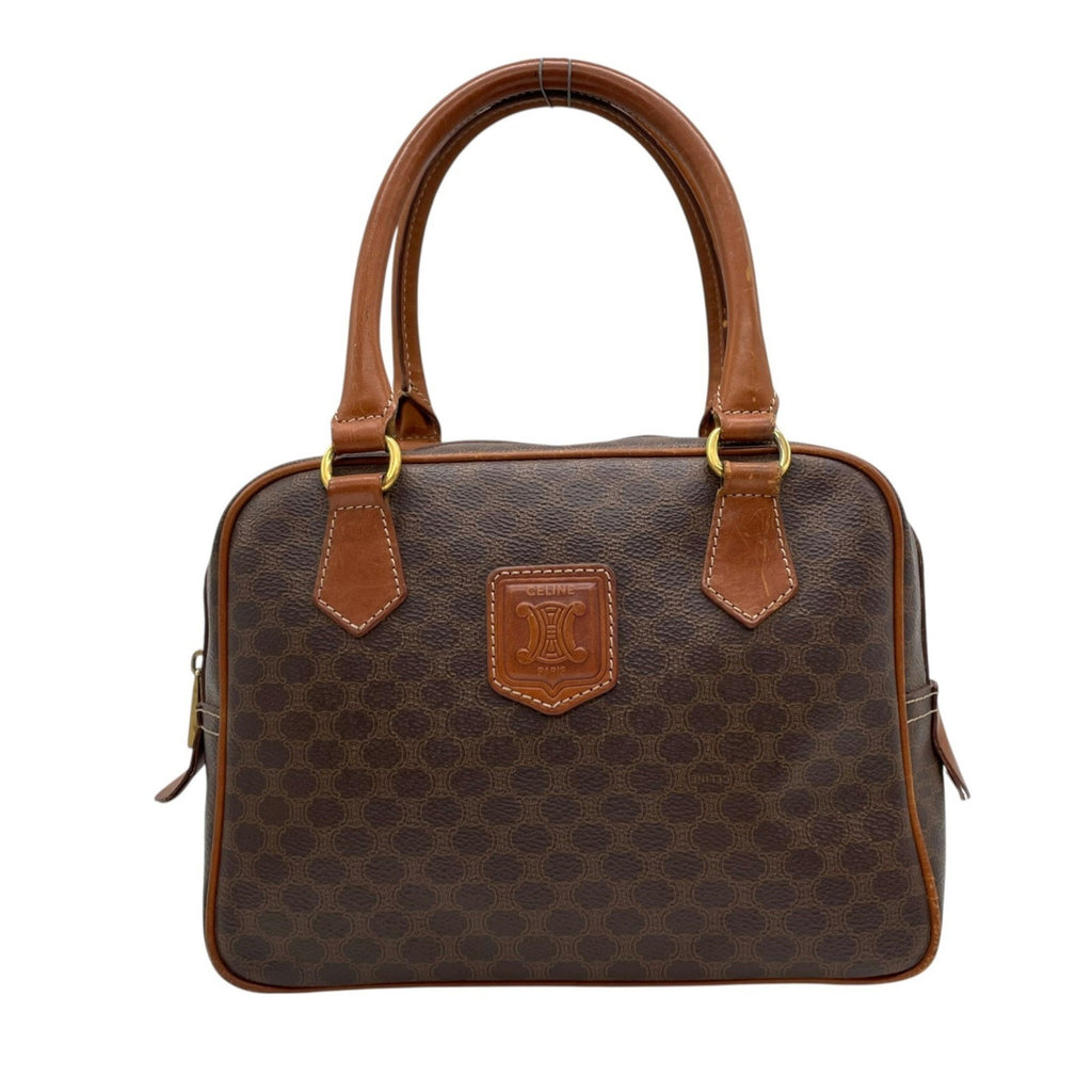 Boston Bag Triomphe Coated Canvas Small