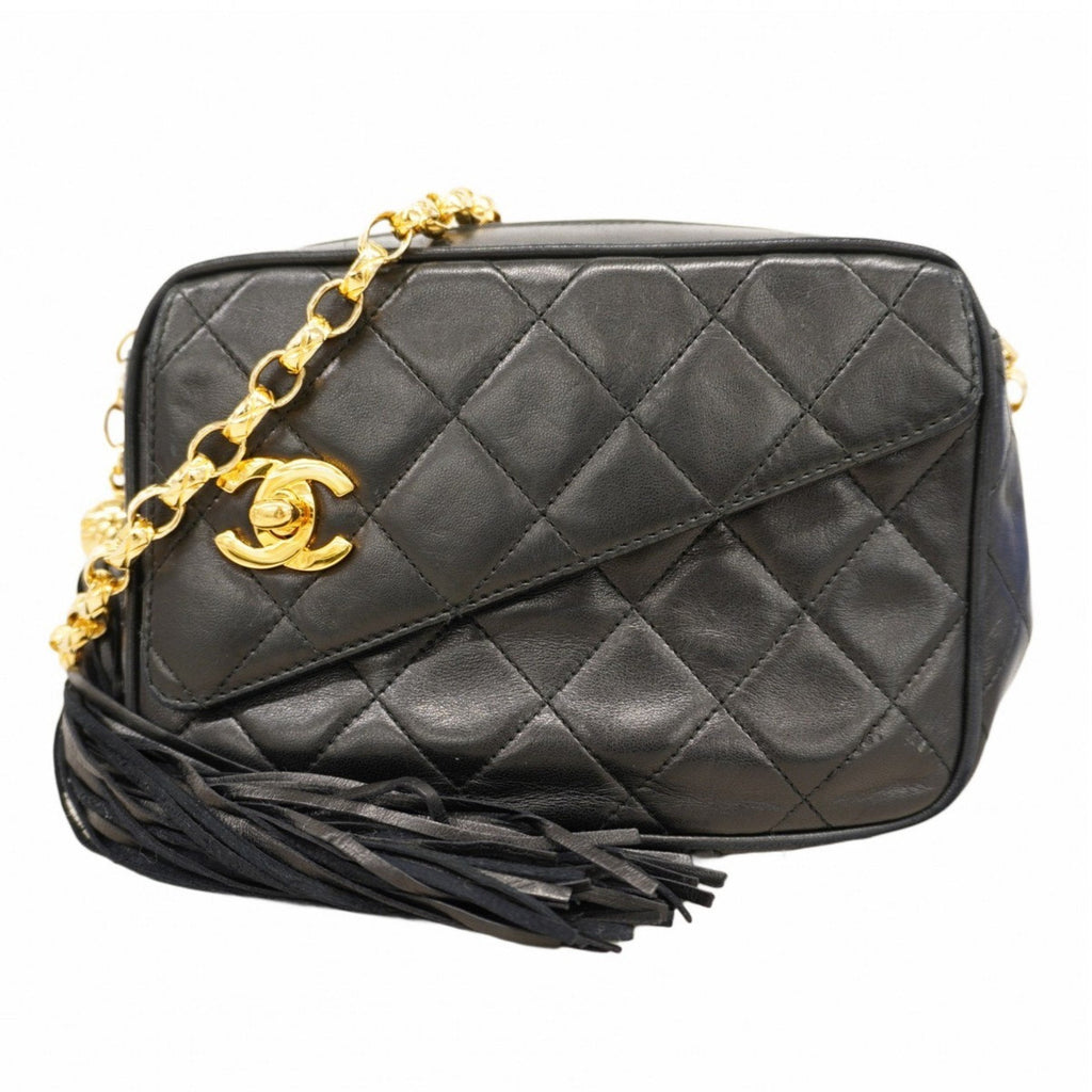 Vintage Front Pocket Camera Bag Quilted Lambskin Small