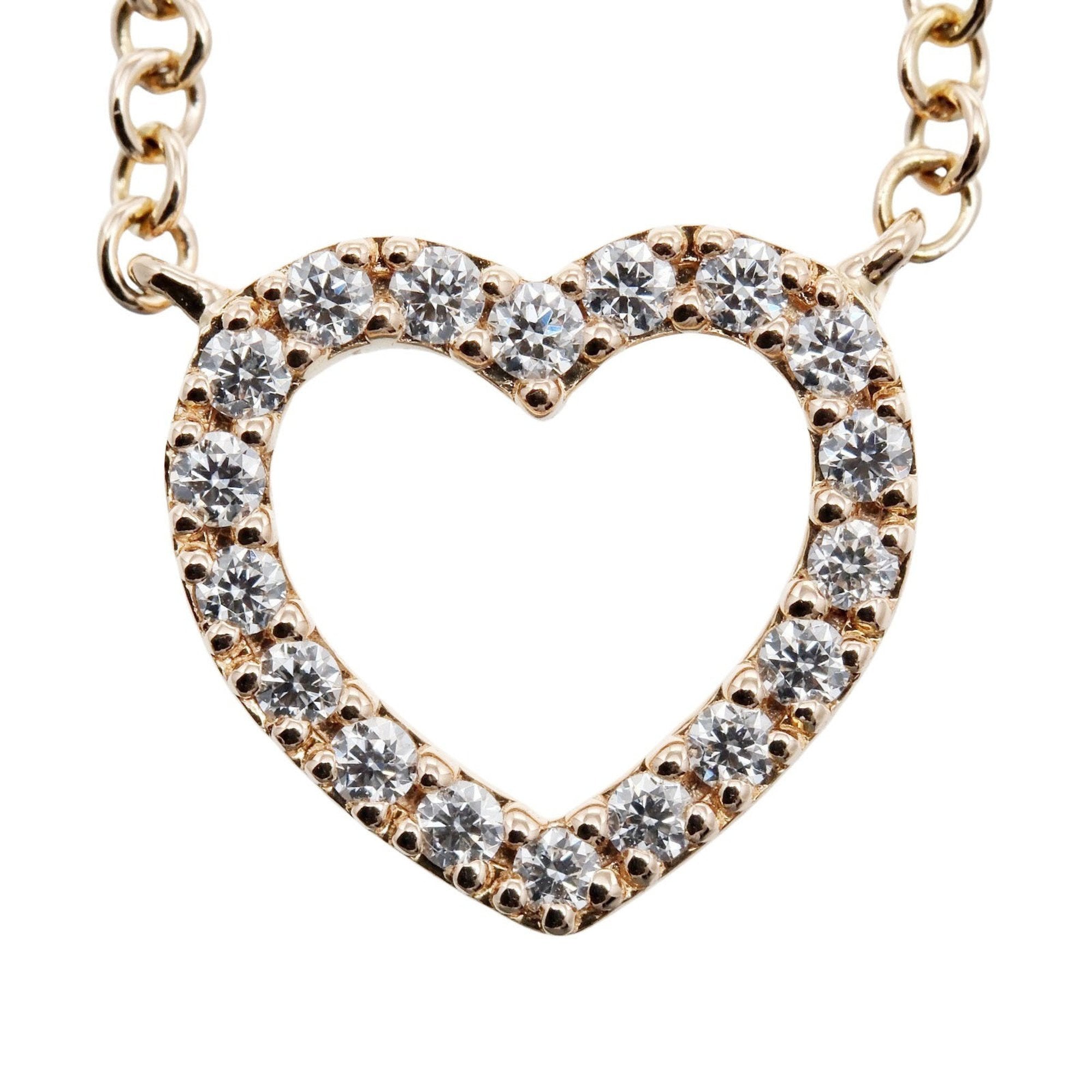 Pendant Necklace 18K Rose Gold with Diamond
