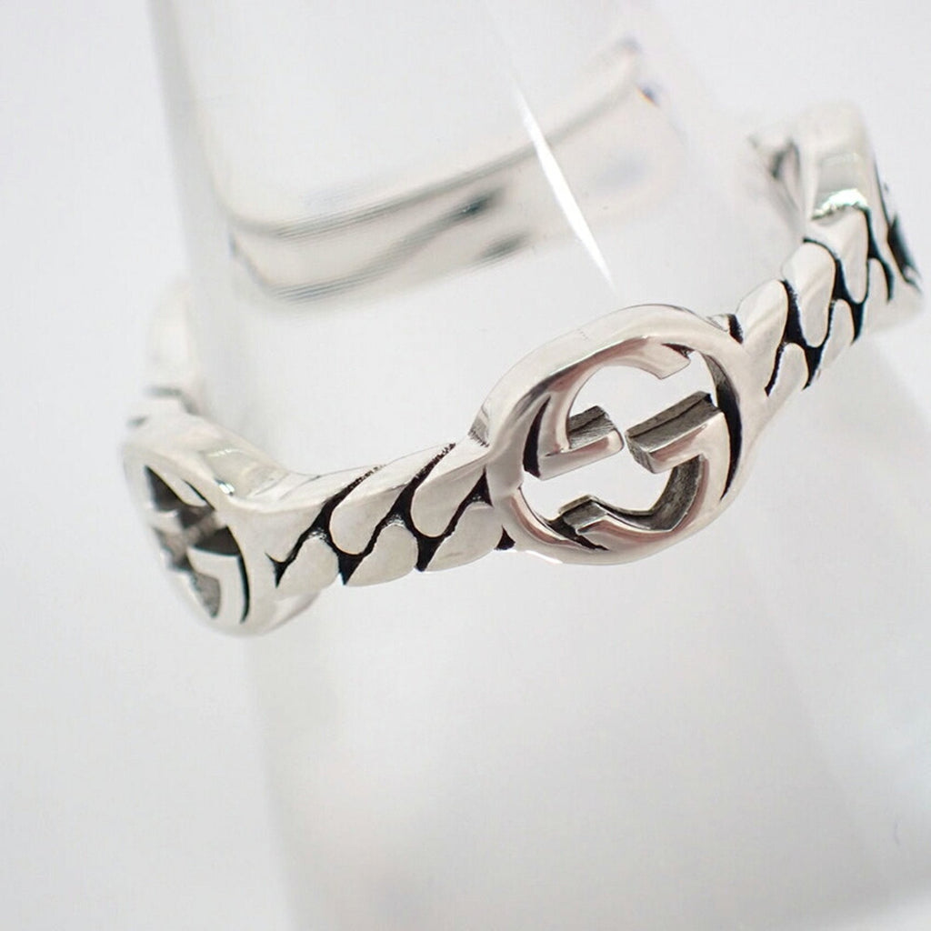 Interlocking G Ring Sterling Silver