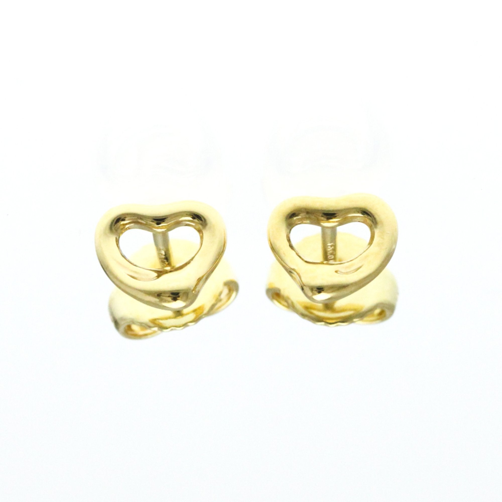 Open Heart Earrings 18K Yellow Gold 7.2mm 18K Yellow Gold
