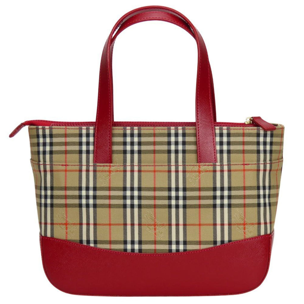 Reversible Tote Haymarket Coated Canvas and Leather Medium