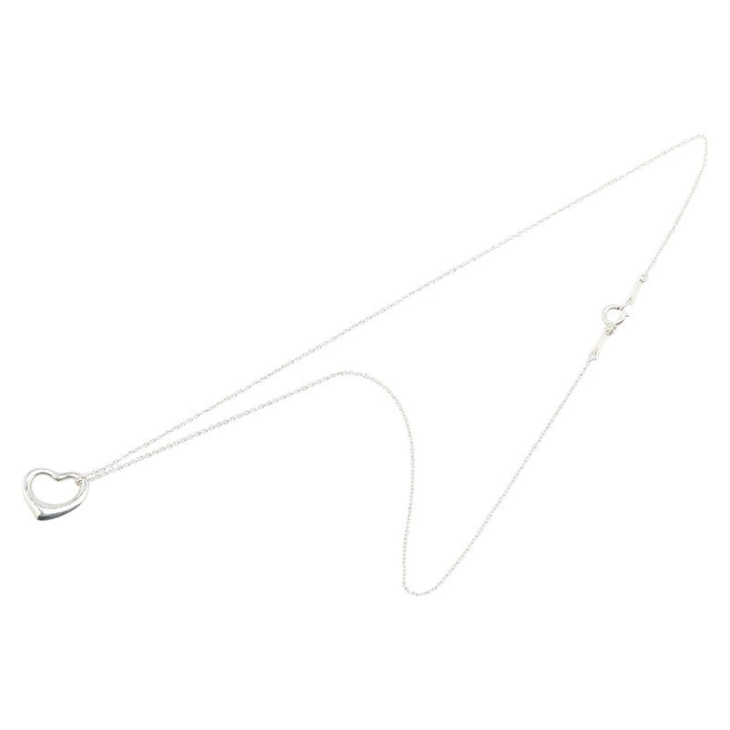 Open Heart Pendant Necklace Sterling Silver