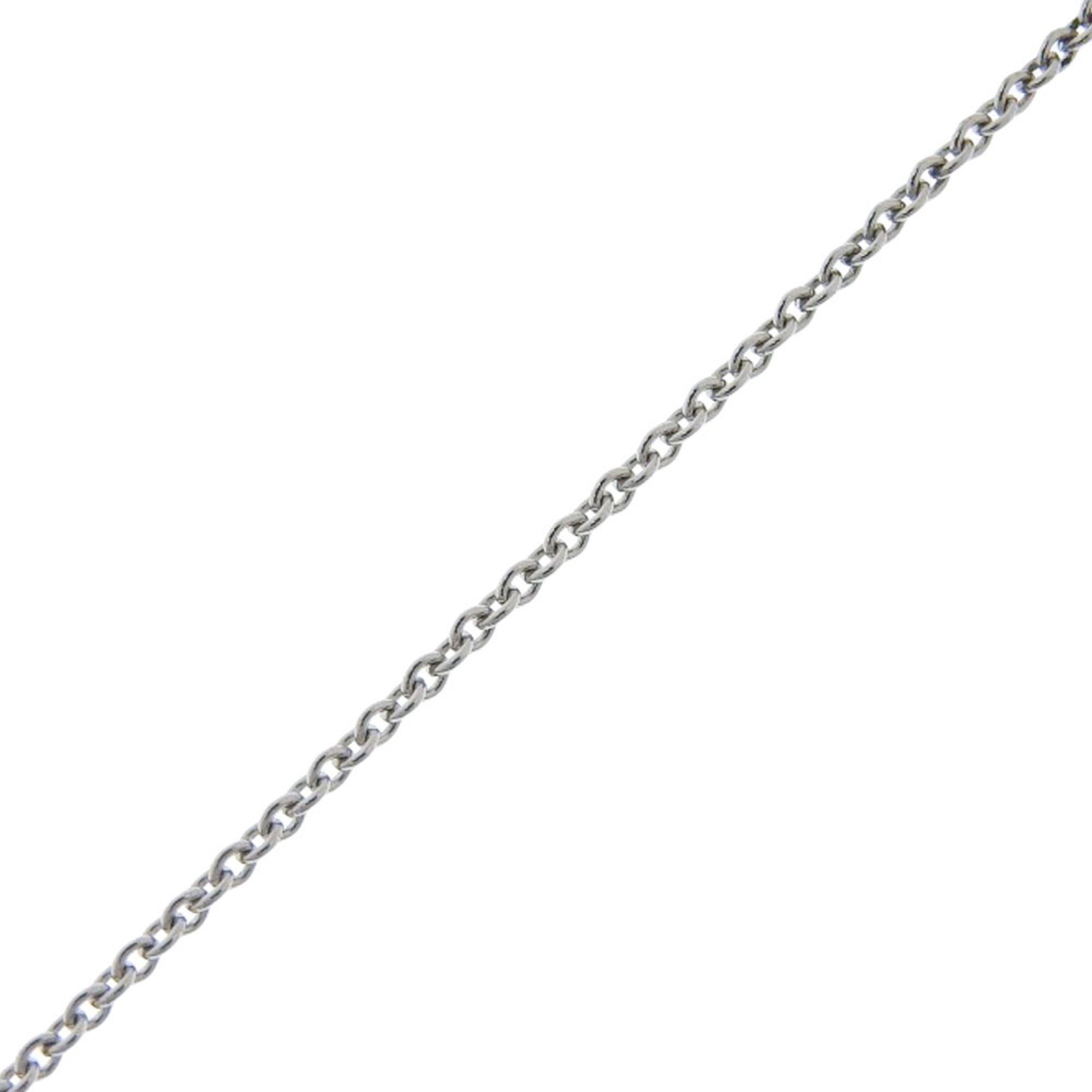 Dots Heart Pendant Necklace Platinum With Diamond