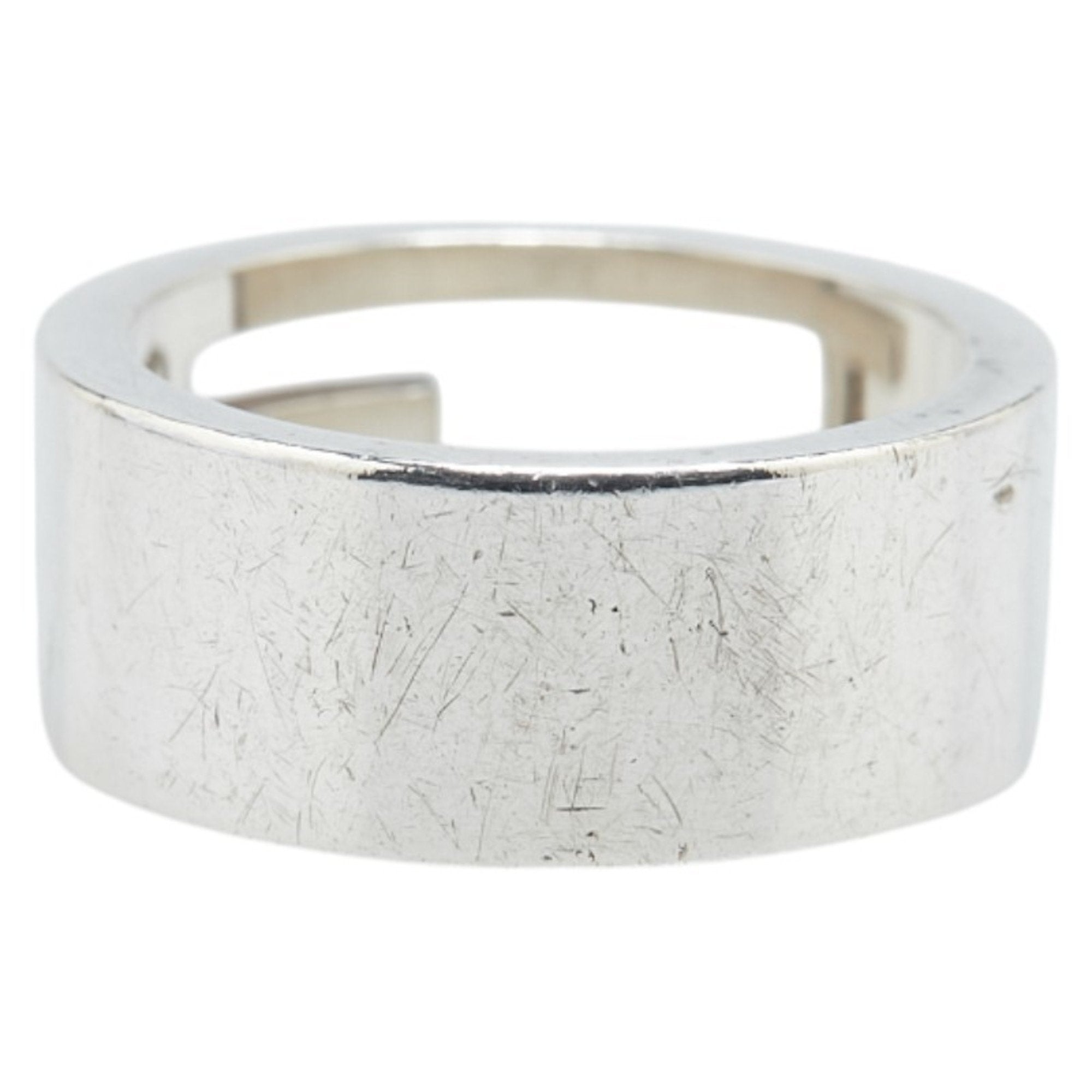 Branded G Band Ring Sterling Silver