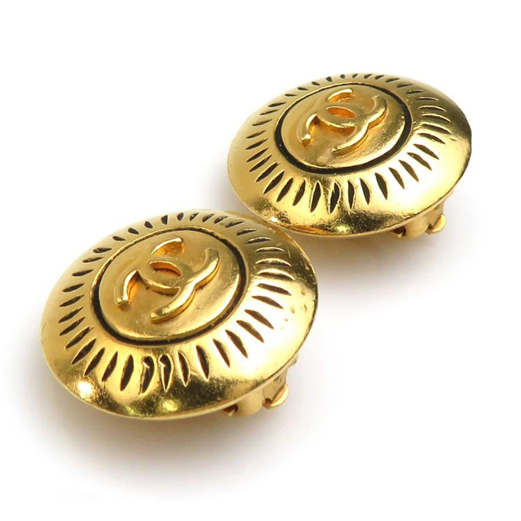 Earrings Gold-Tone Metal