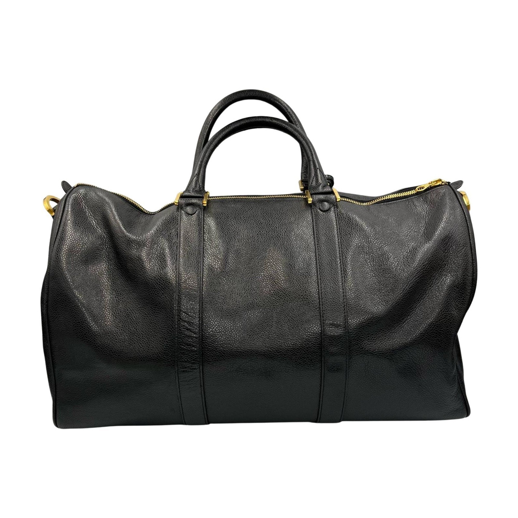 Vintage Timeless Boston Bag Caviar Large