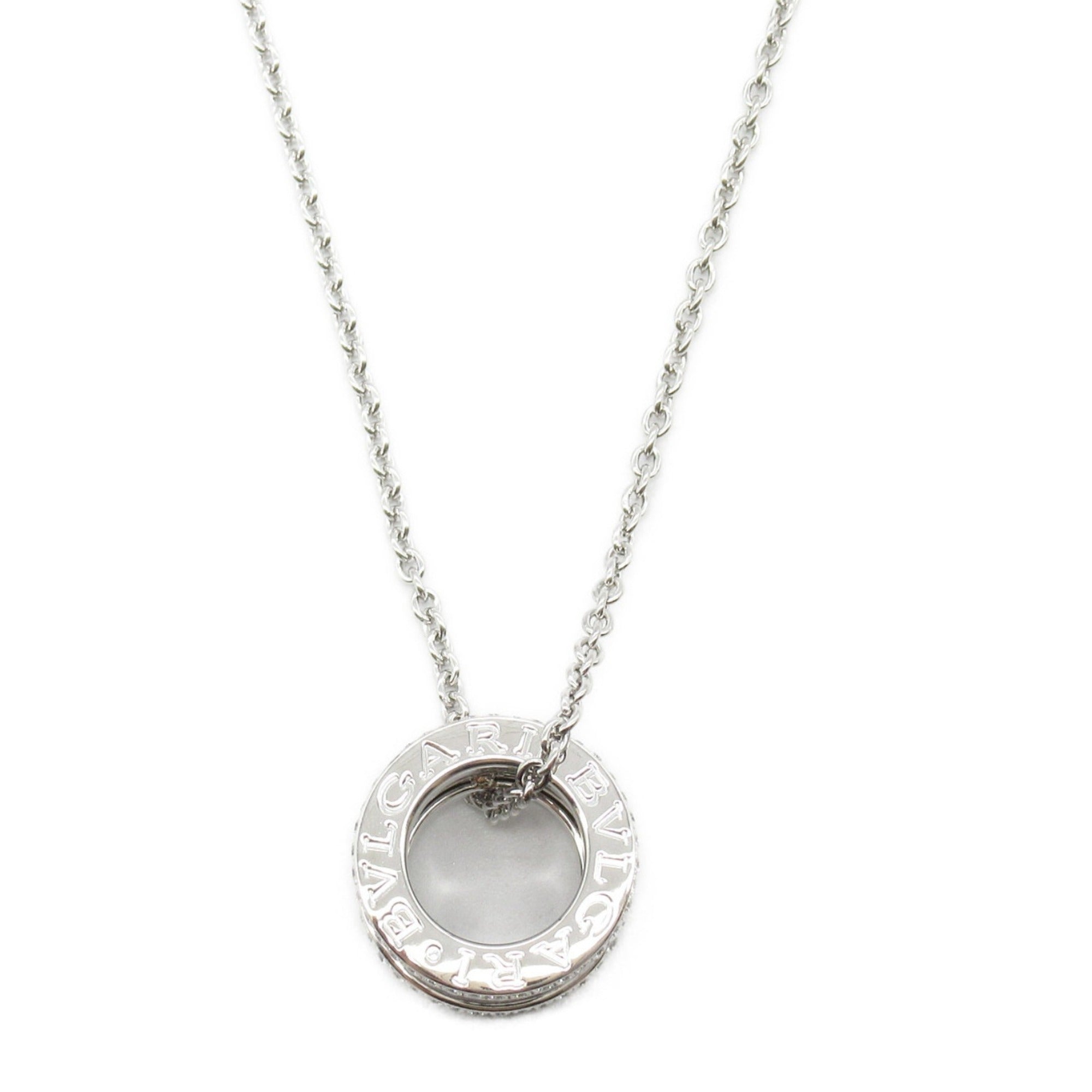 B.Zero1 Pendant Necklace 18K White Gold with Diamond
