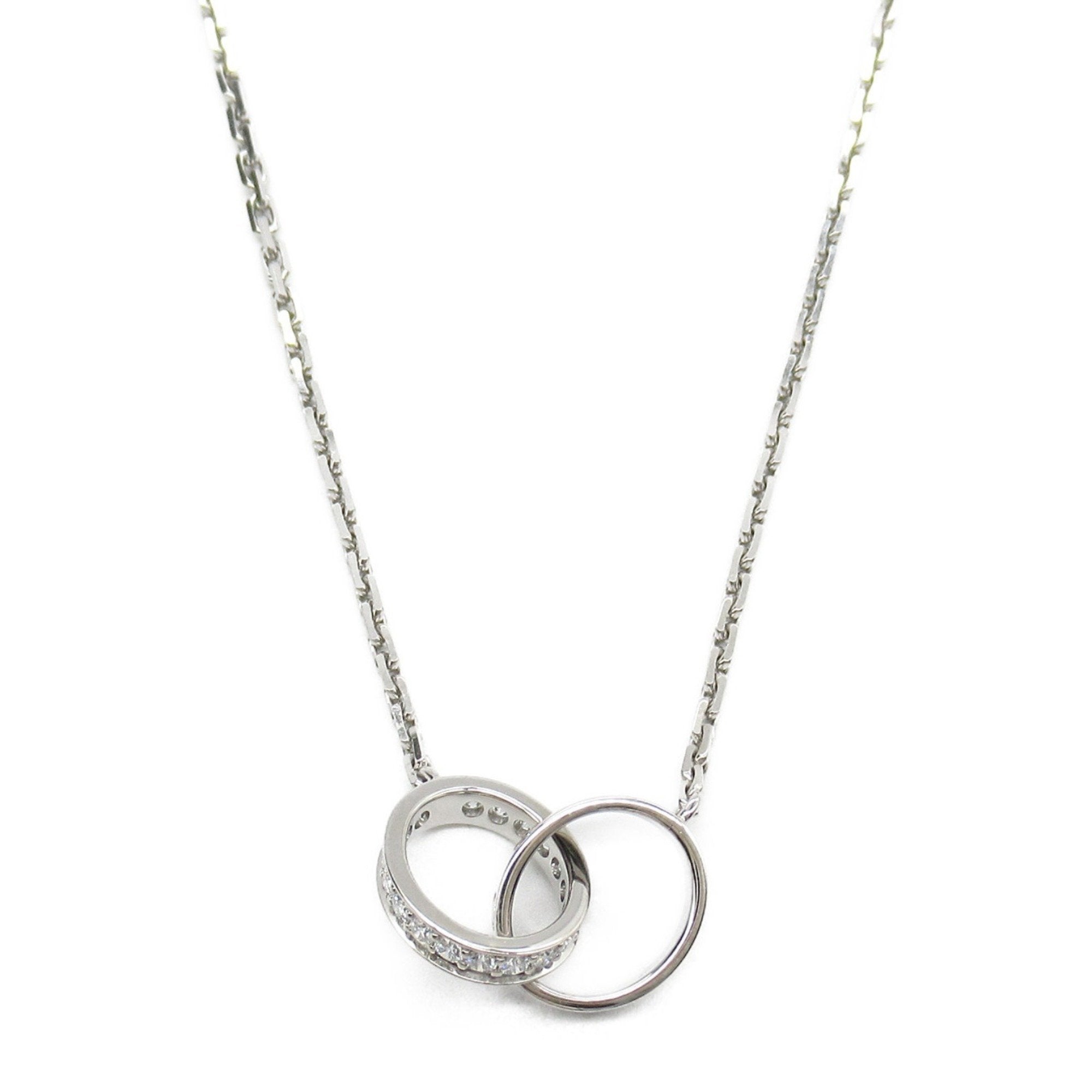 Love Pendant Necklace 18K White Gold with Diamond