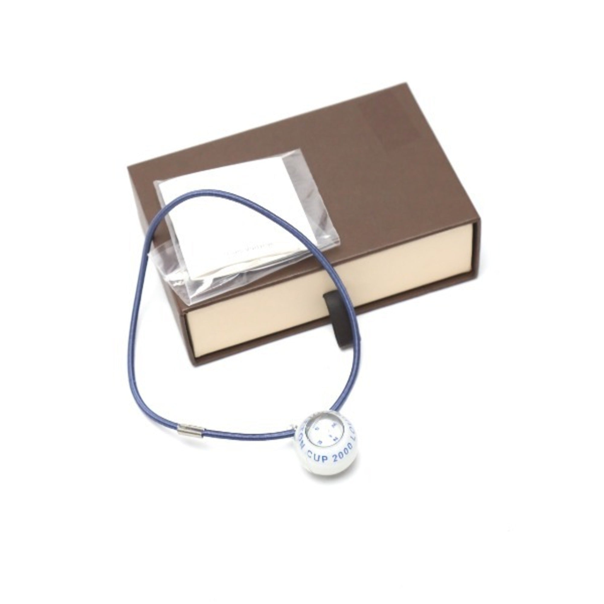 Compass Pendant Necklace Blue