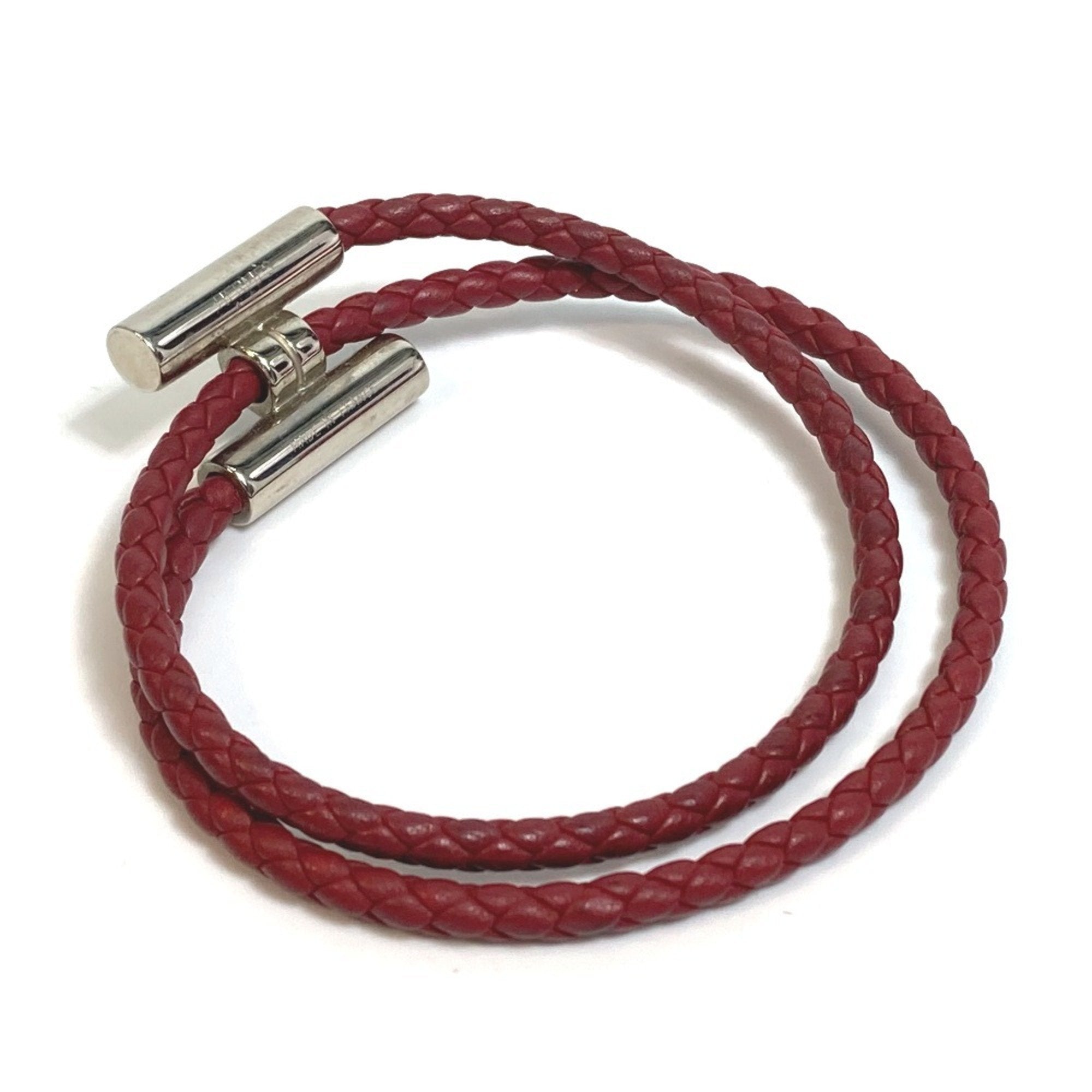 Bracelet Leather Red Brown