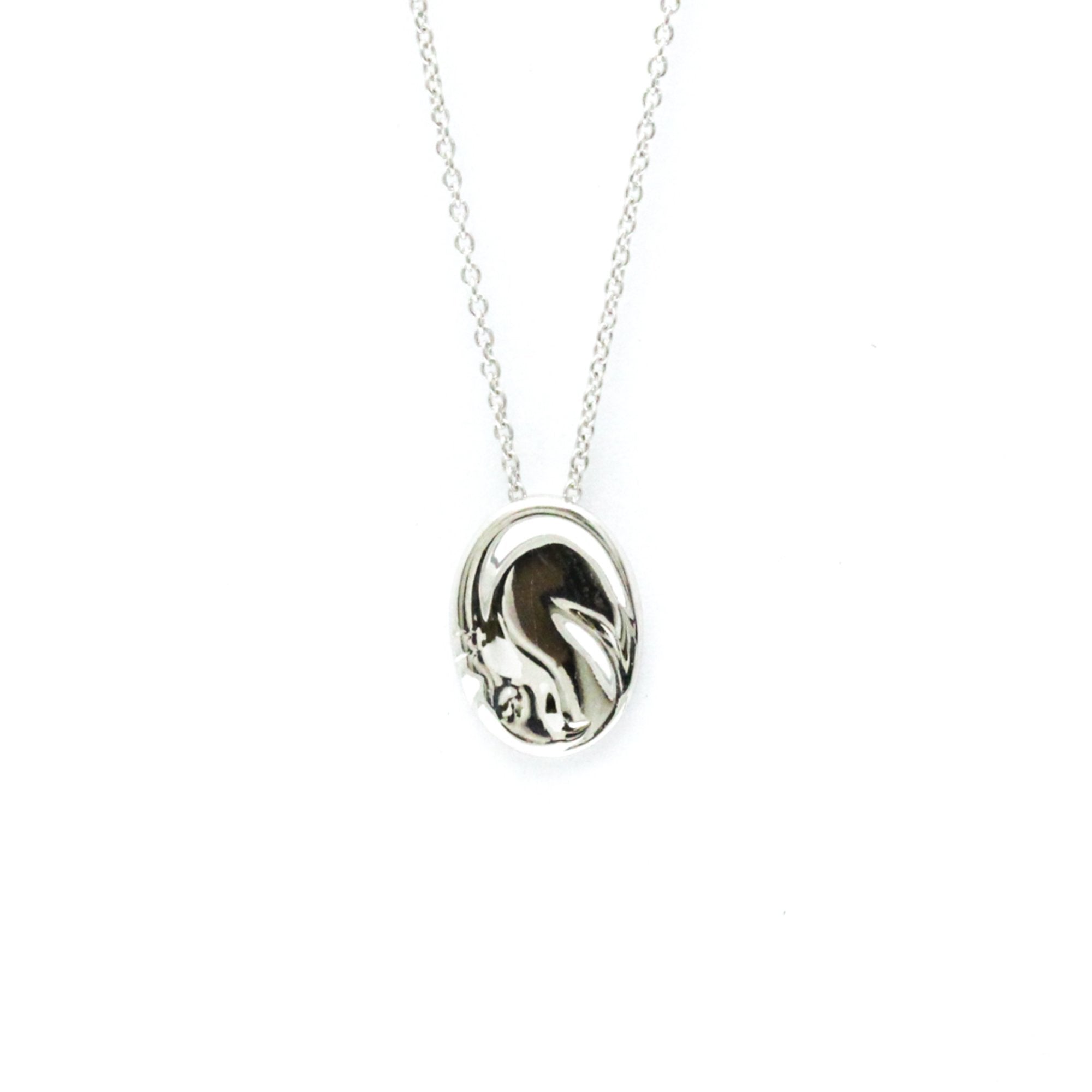 Capricorn Pendant Necklace Platinum