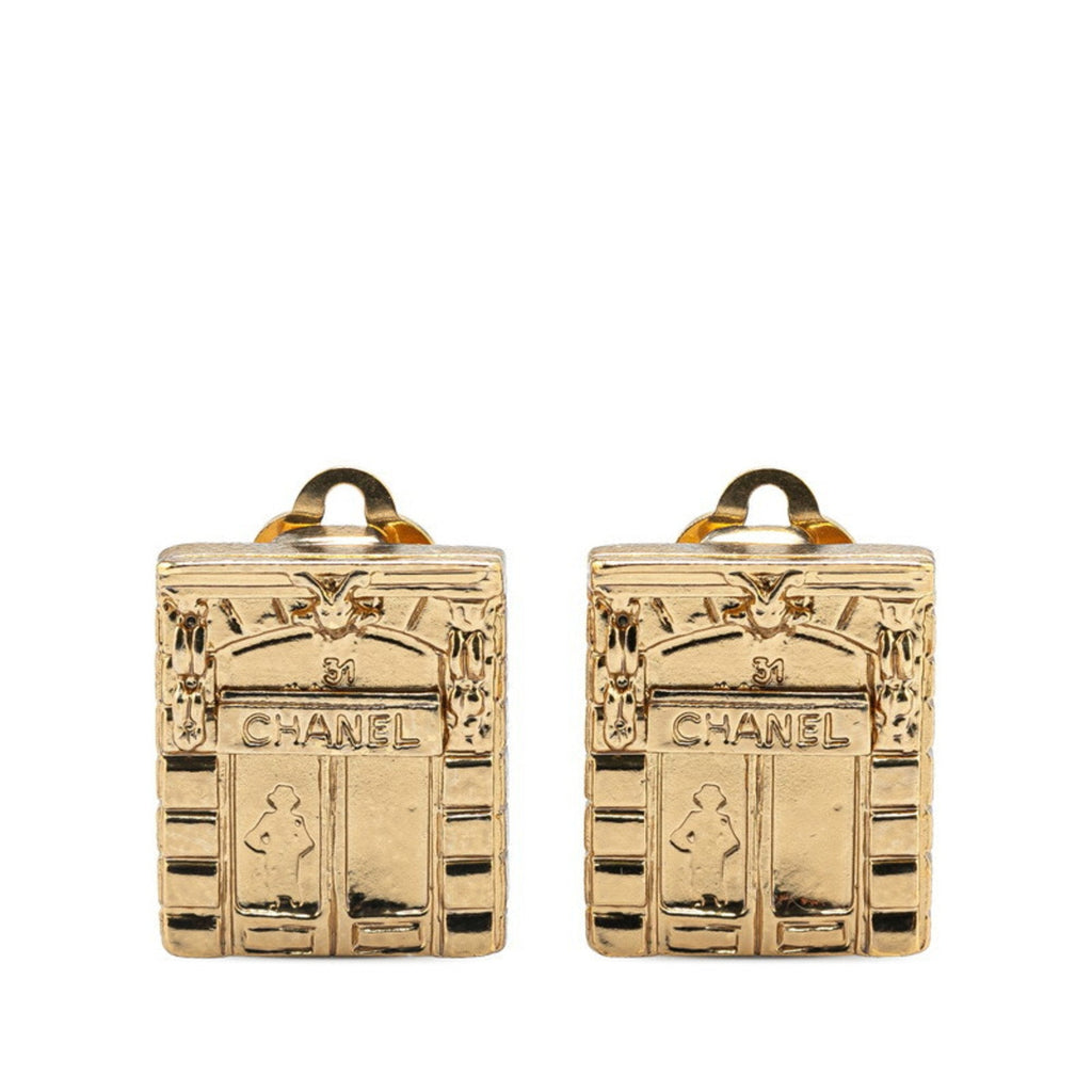 Earrings Gold-Tone Metal