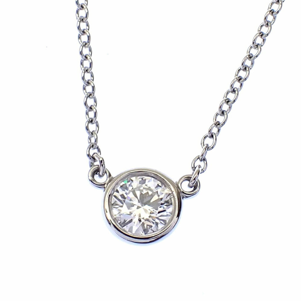 Elsa Peretti Diamonds By The Yard Pendant Necklace Platinum and Diamond