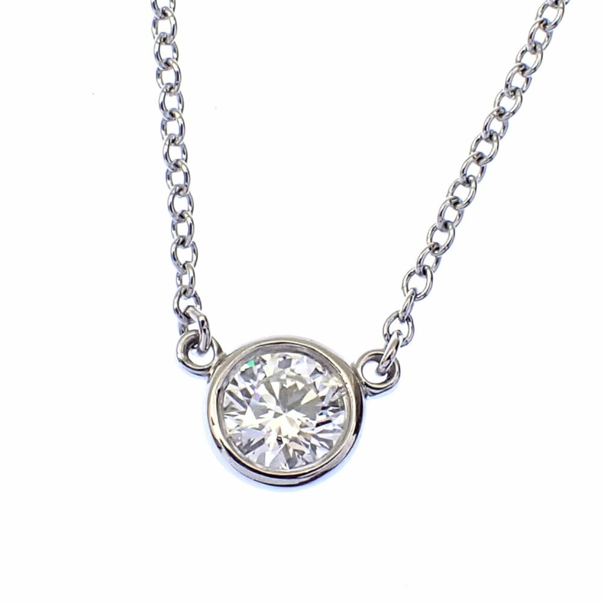 Elsa Peretti Diamonds By The Yard Pendant Necklace Platinum and Diamond