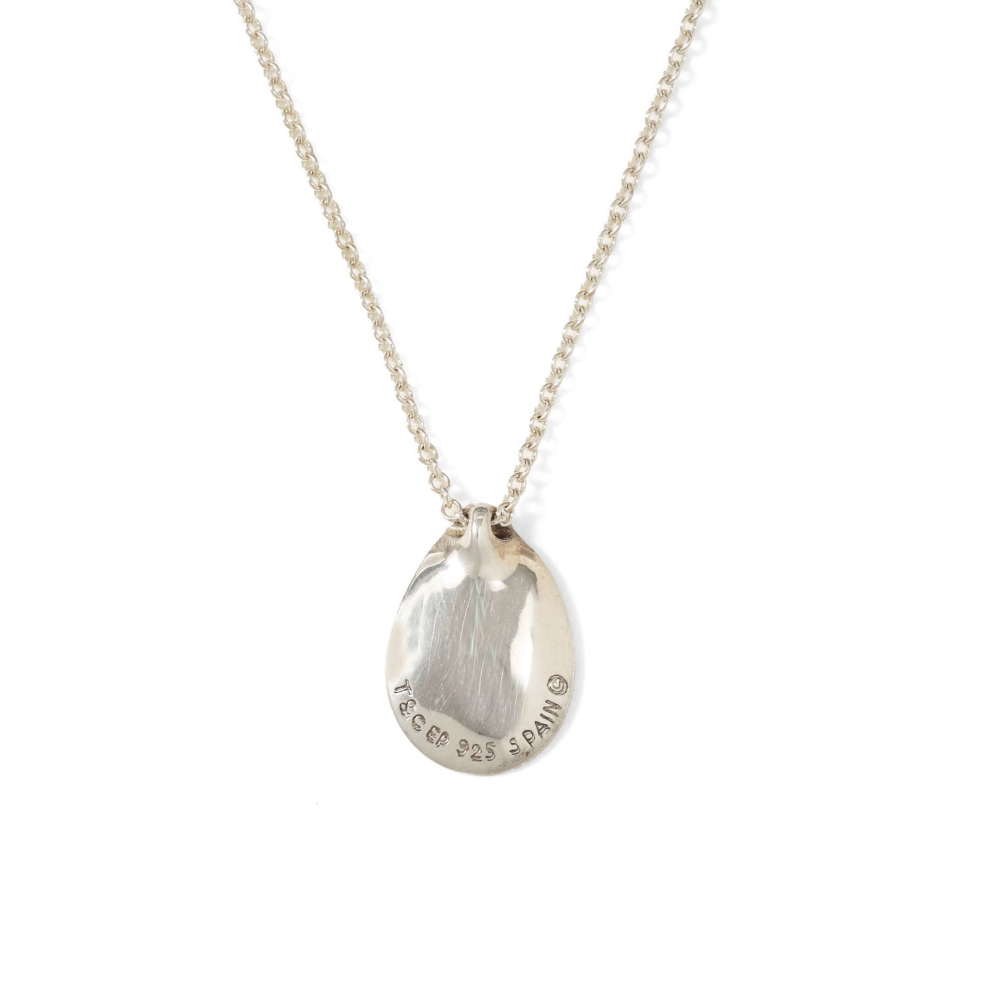 Elsa Peretti Pendant Necklace Sterling Silver 14mm