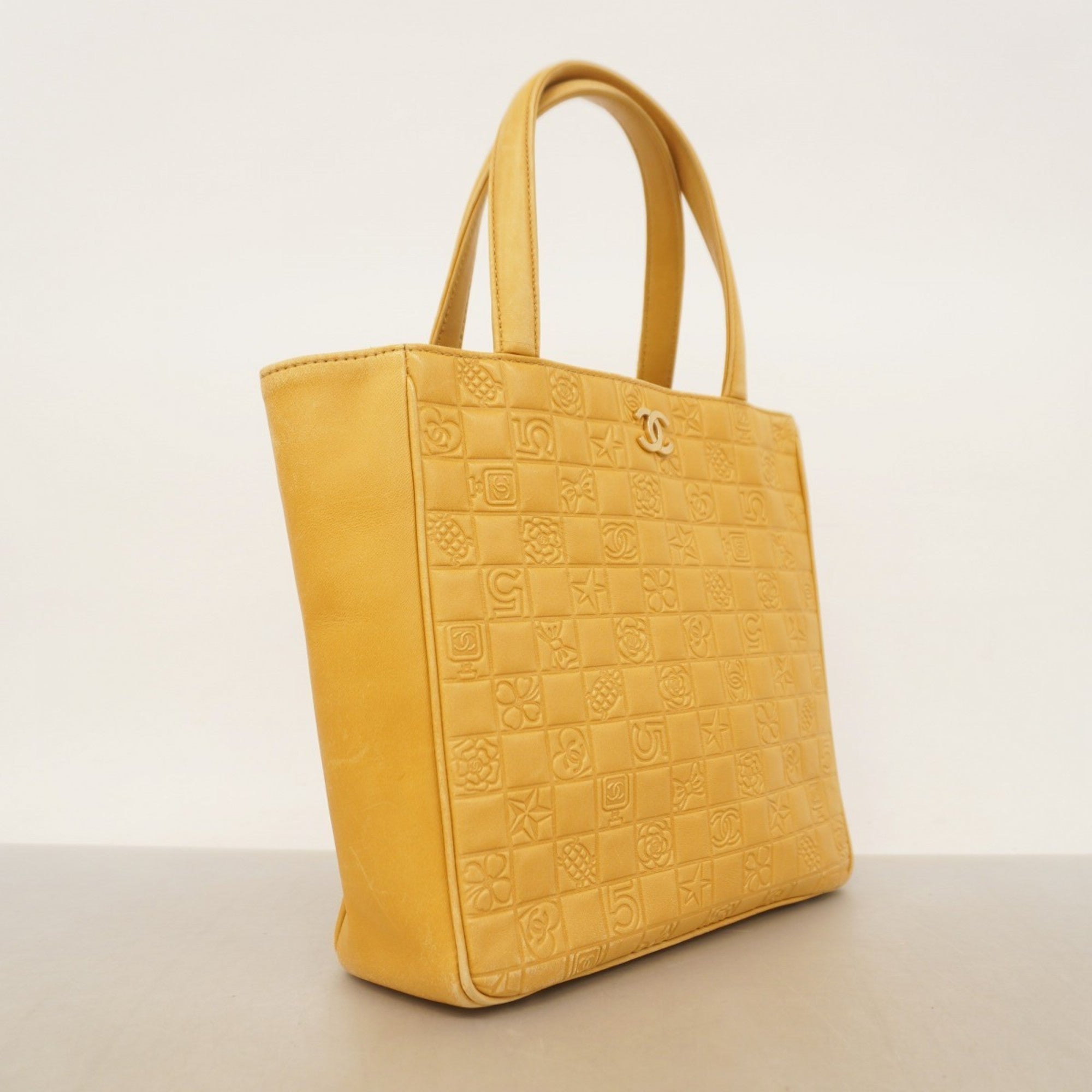 Precious Symbols Tote Embossed Quilted Lambskin Small