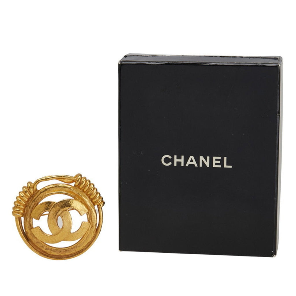 CC Logo Brooch Metal