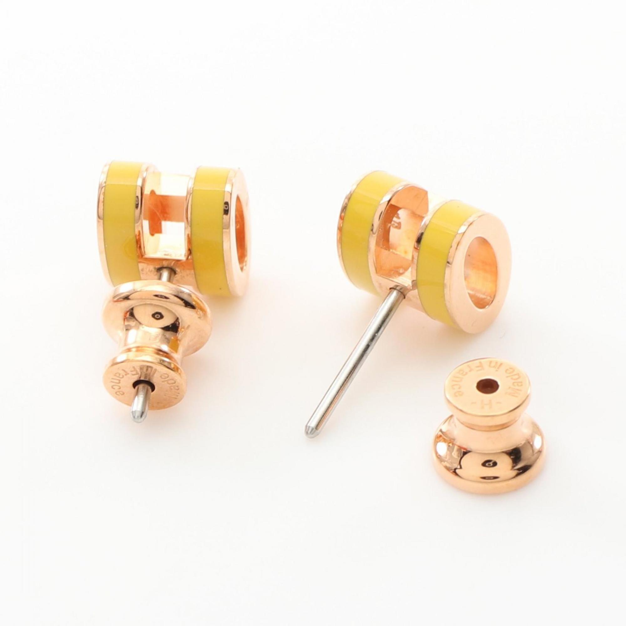 Pop H Earrings Gold-Tone Metal Gold-Tone Metal