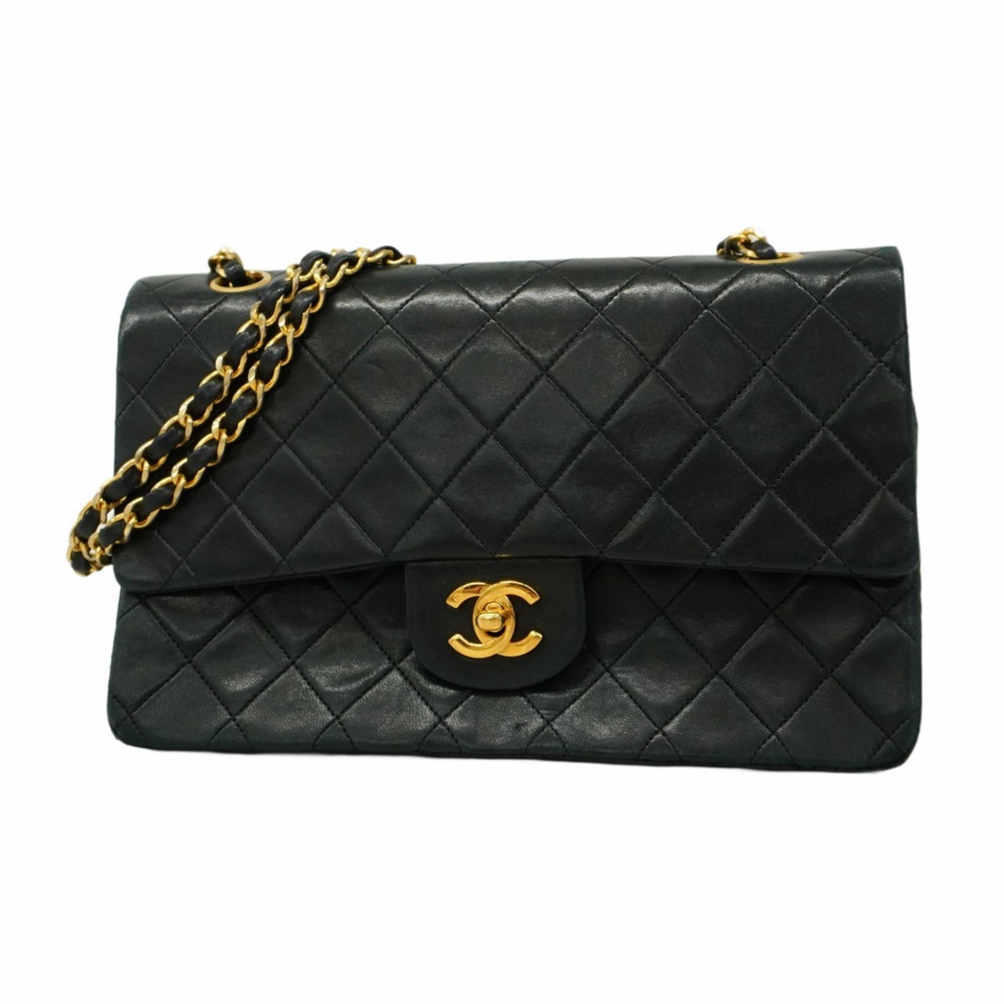 Vintage Classic Double Flap Bag Quilted Lambskin Medium