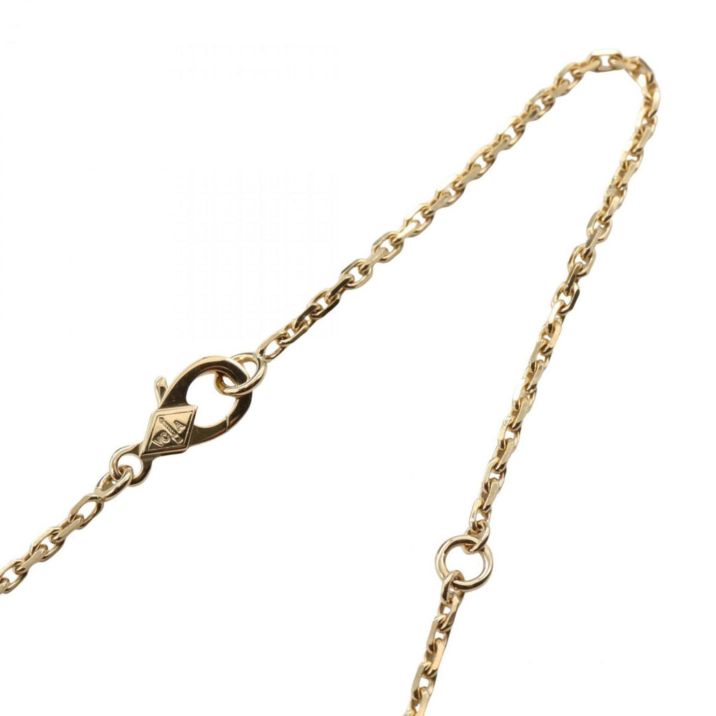 Alhambra Pendant Necklace 18K Yellow Gold and Carnelian