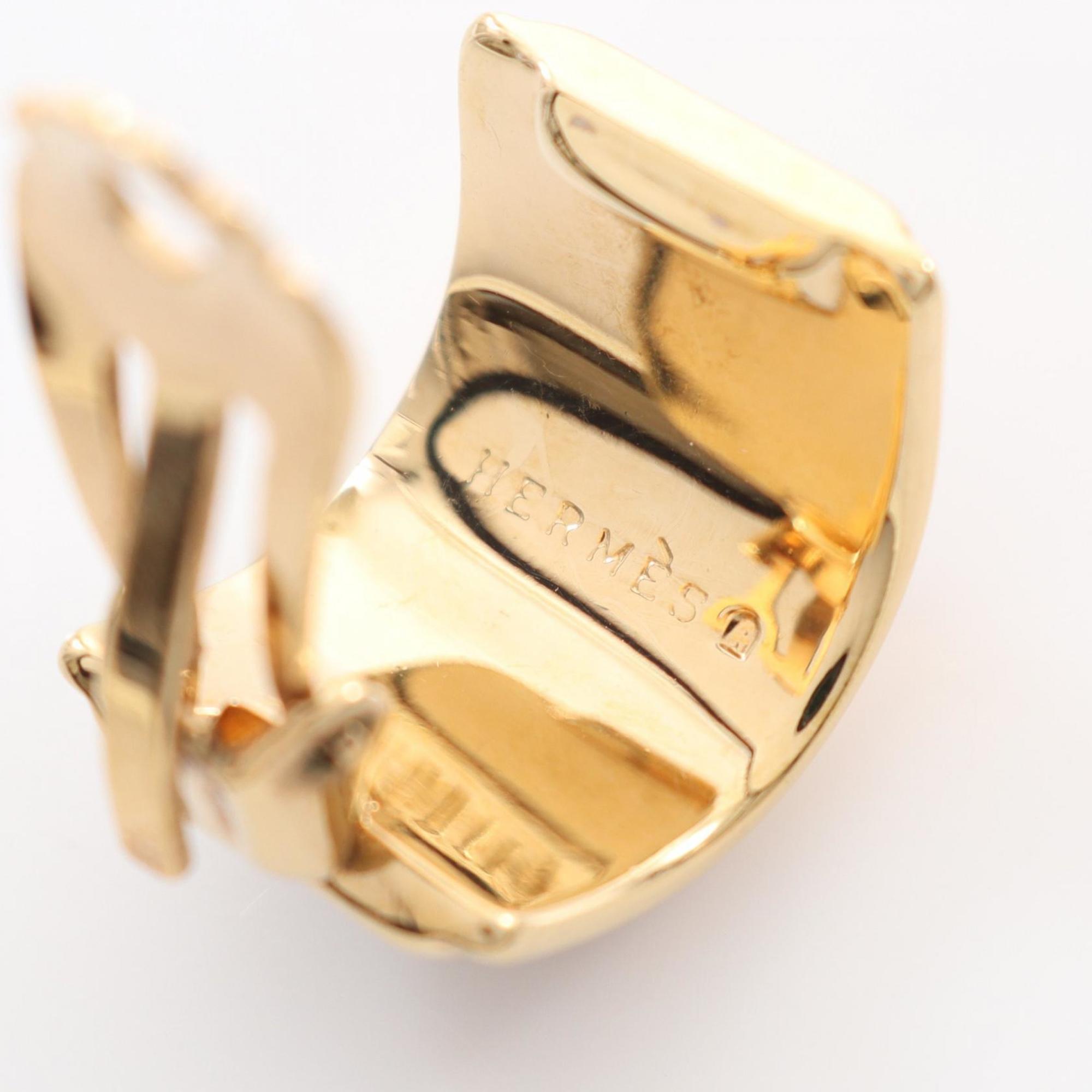 Clip-On Earrings Cloisonné and Enamel and Gold