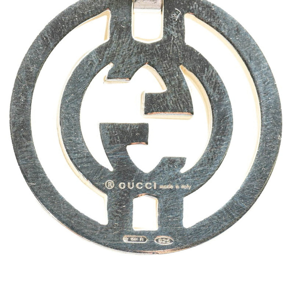 Interlocking G Pendant Necklace Sterling Silver