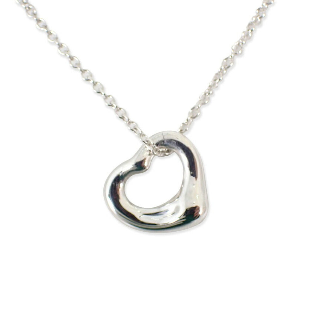 Heart Pendant Necklace Sterling Silver