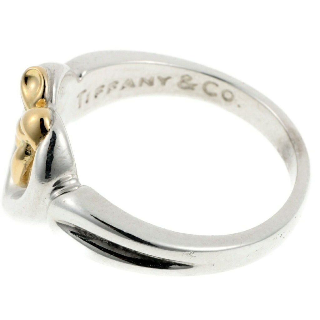 Ribbon Heart Ring 18K Gold and Sterling Silver