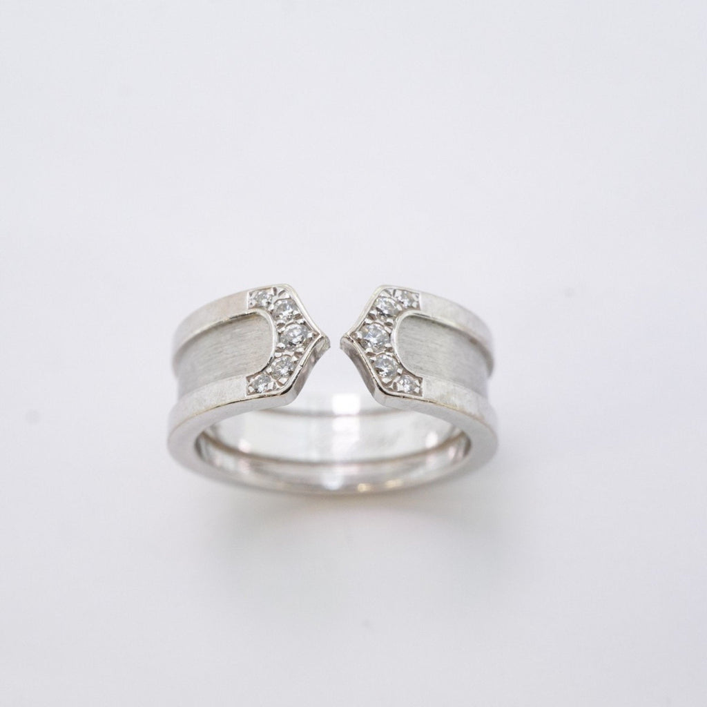 C2 Ring 18K White Gold with Diamond