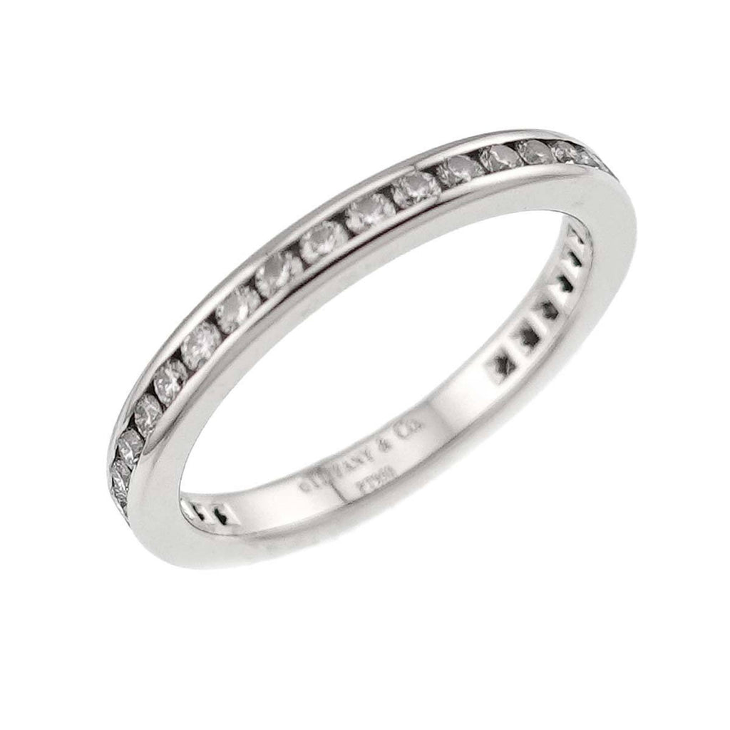 Full Circle Ring Platinum with Diamonds